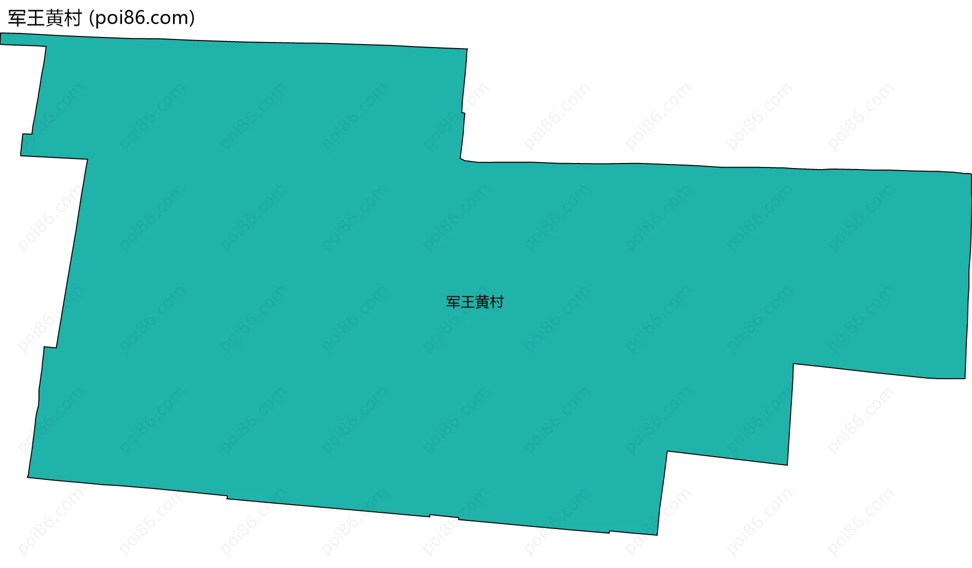 军王黄村边界地图