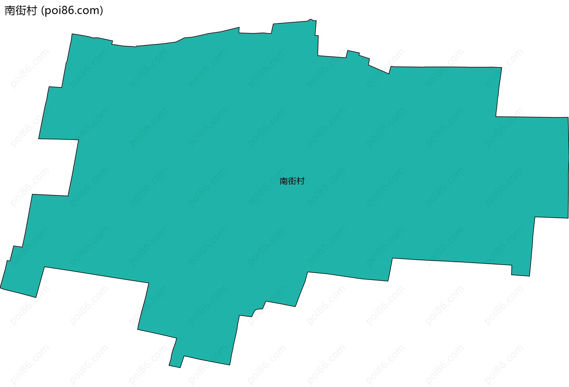 南街村边界地图
