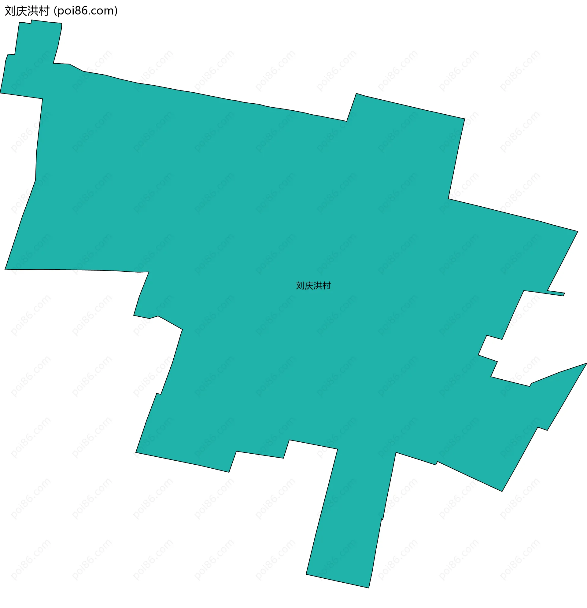 刘庆洪村边界地图