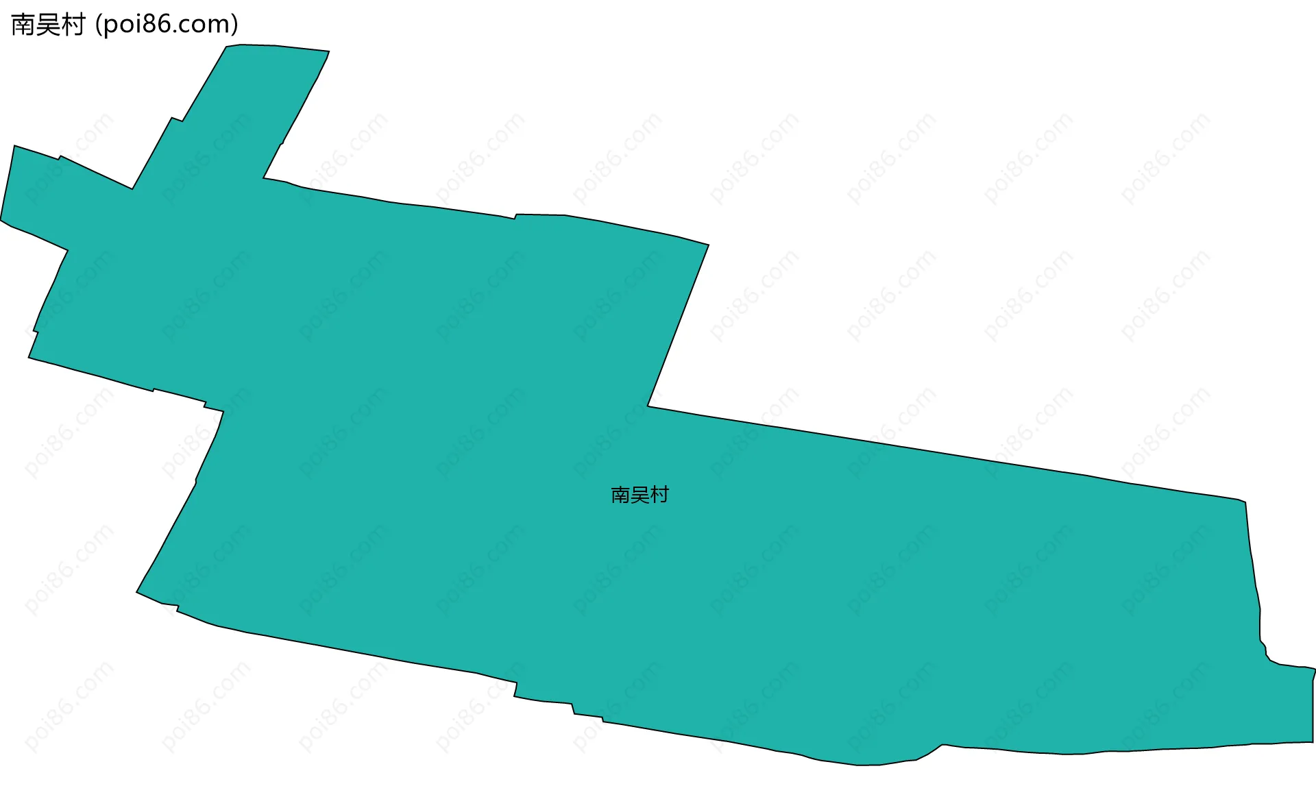 南吴村边界地图