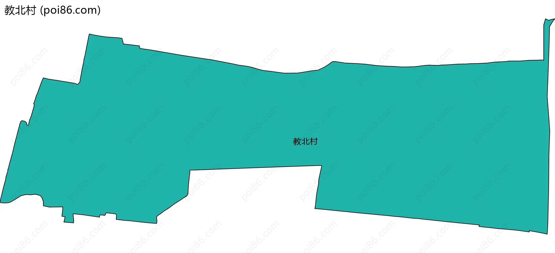 教北村边界地图