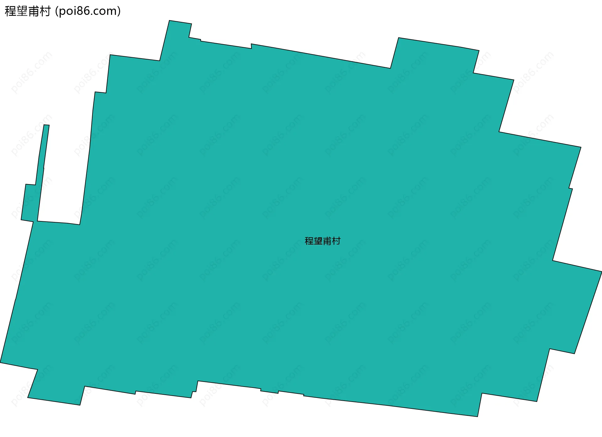 程望甫村边界地图