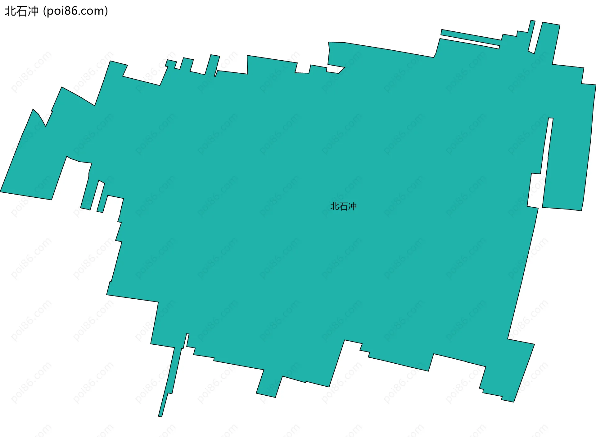 北石冲边界地图