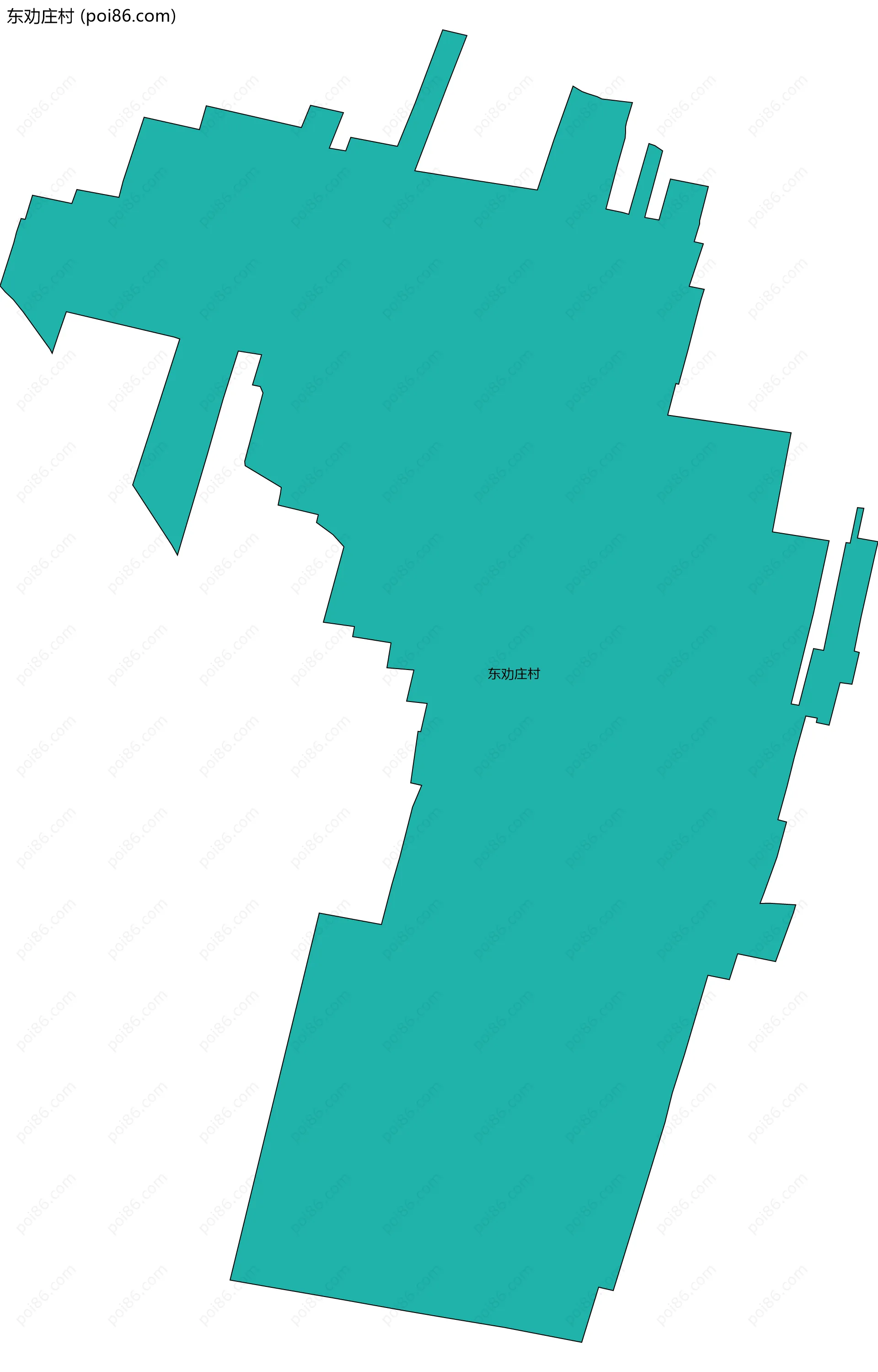 东劝庄村边界地图