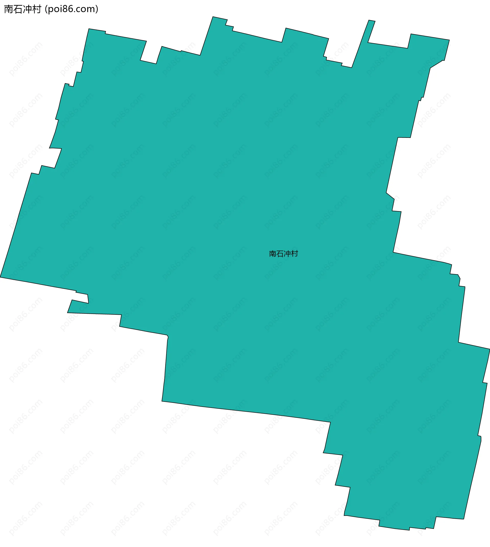 南石冲村边界地图