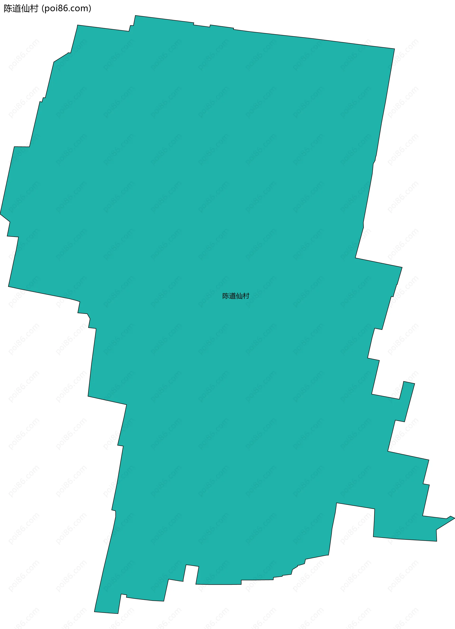 陈道仙村边界地图