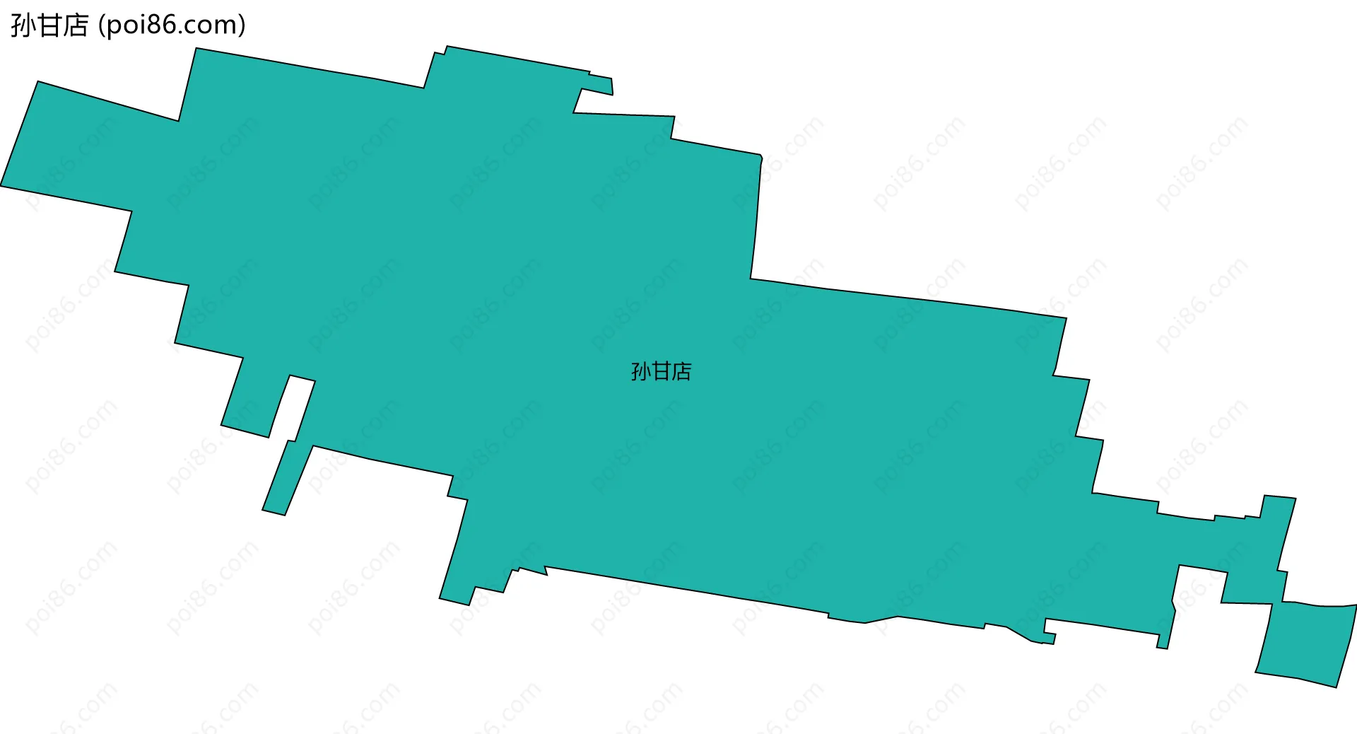 孙甘店边界地图