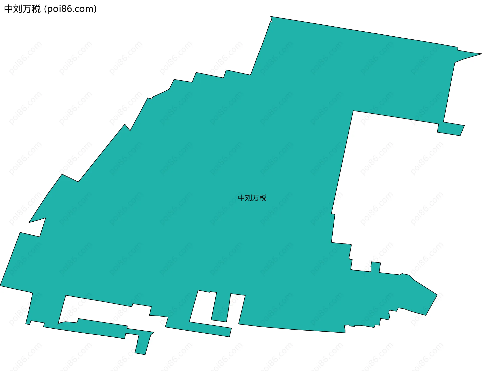 中刘万税边界地图
