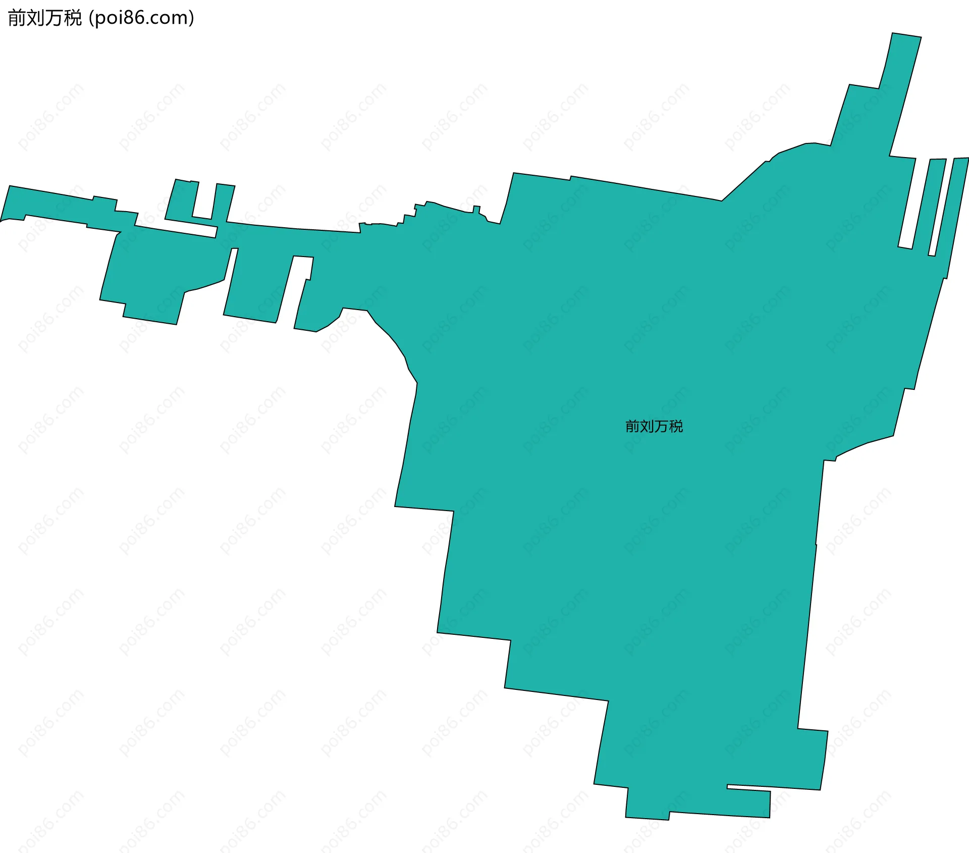 前刘万税边界地图
