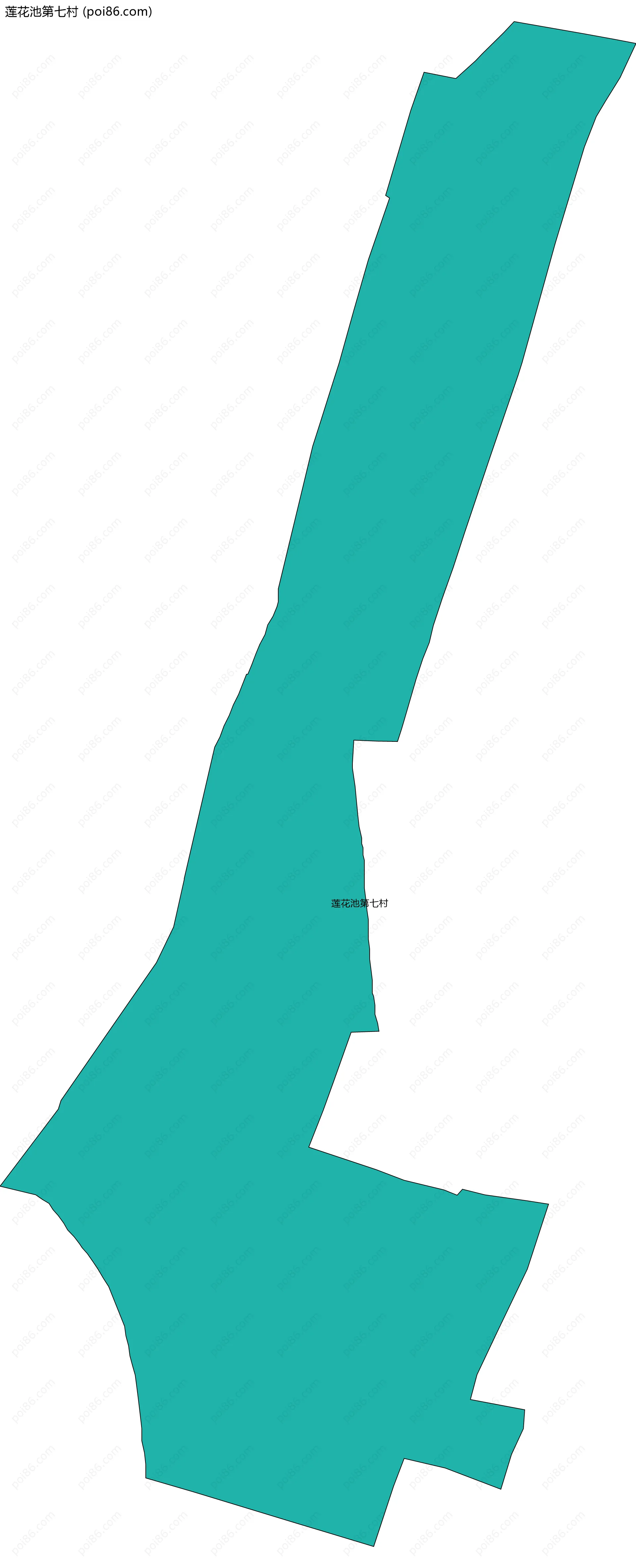 莲花池第七村边界地图