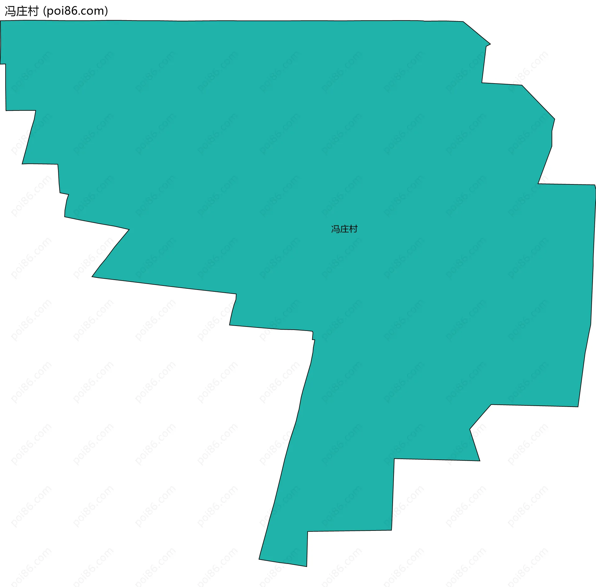 冯庄村边界地图