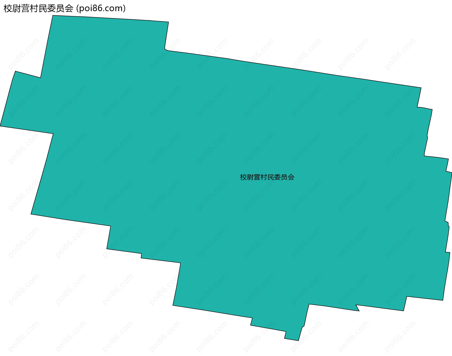 校尉营村民委员会边界地图