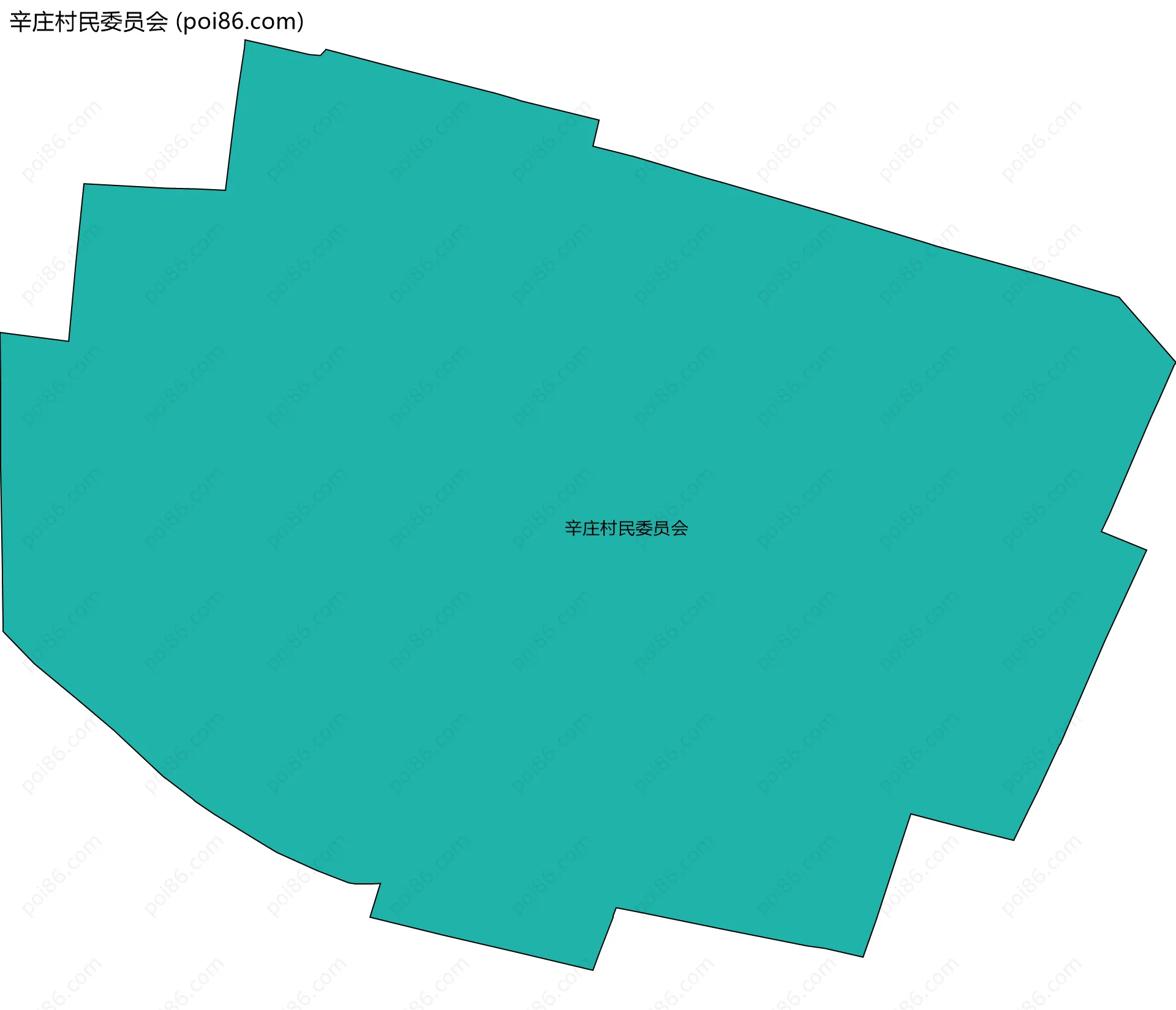 辛庄村民委员会边界地图