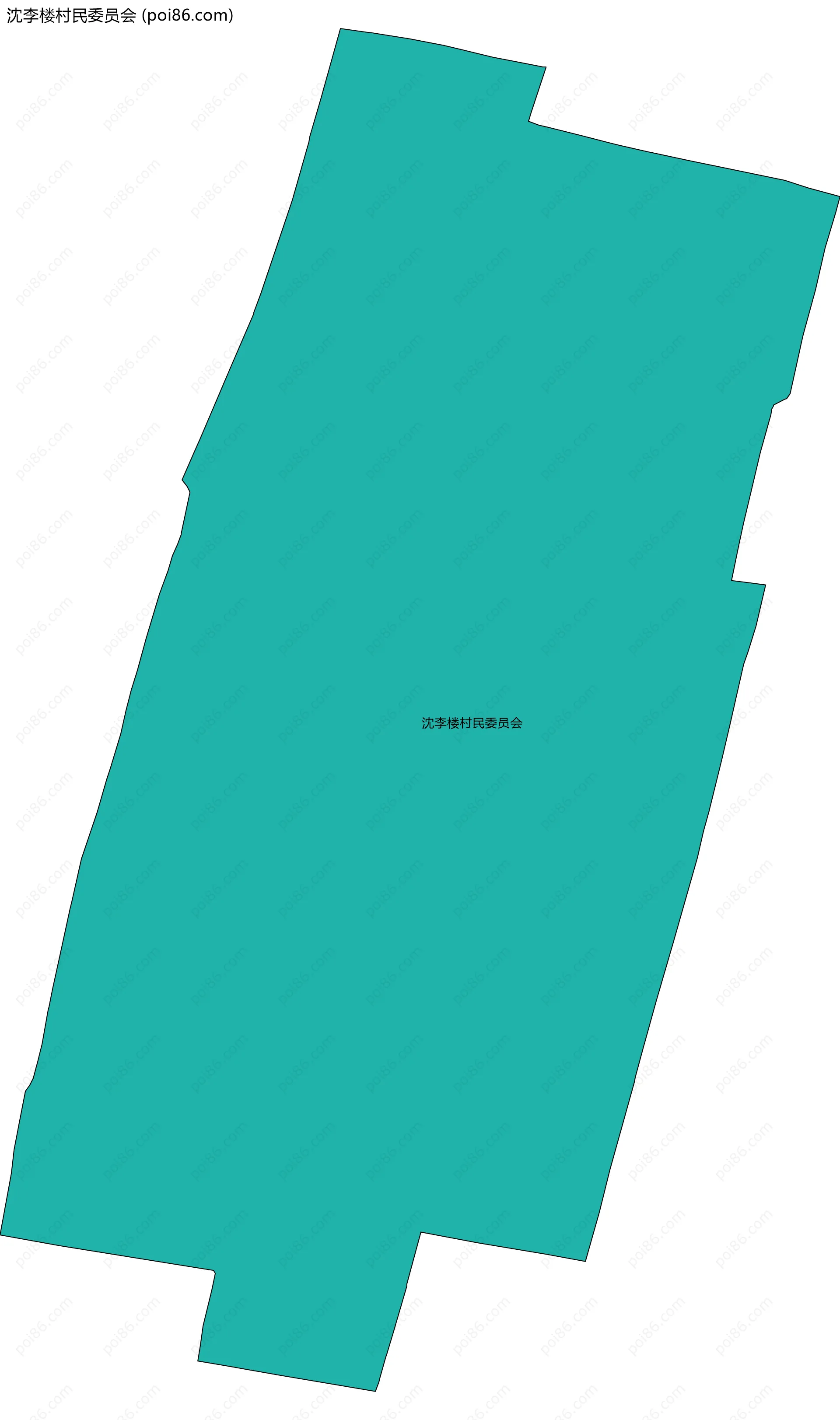 沈李楼村民委员会边界地图