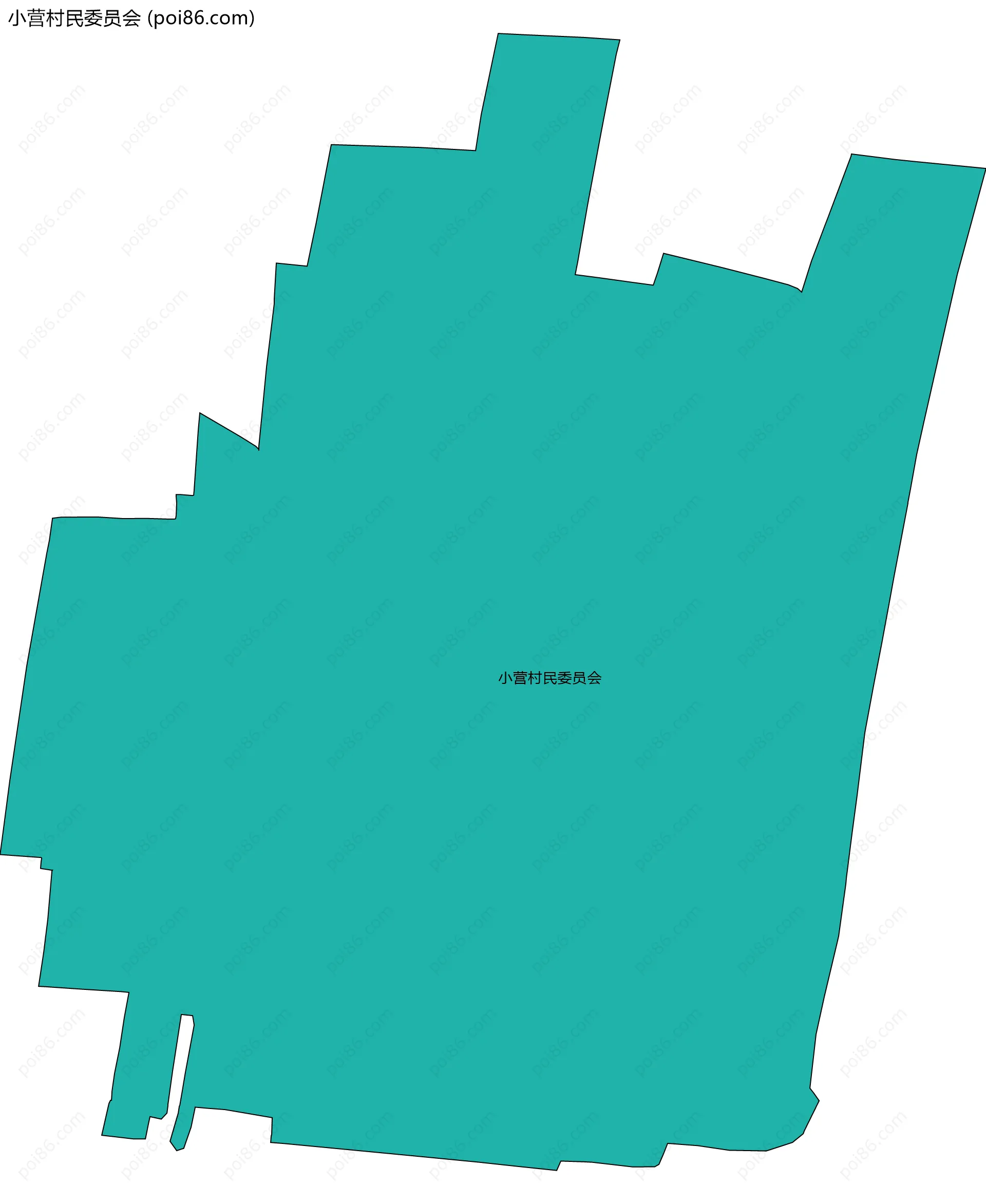小营村民委员会边界地图