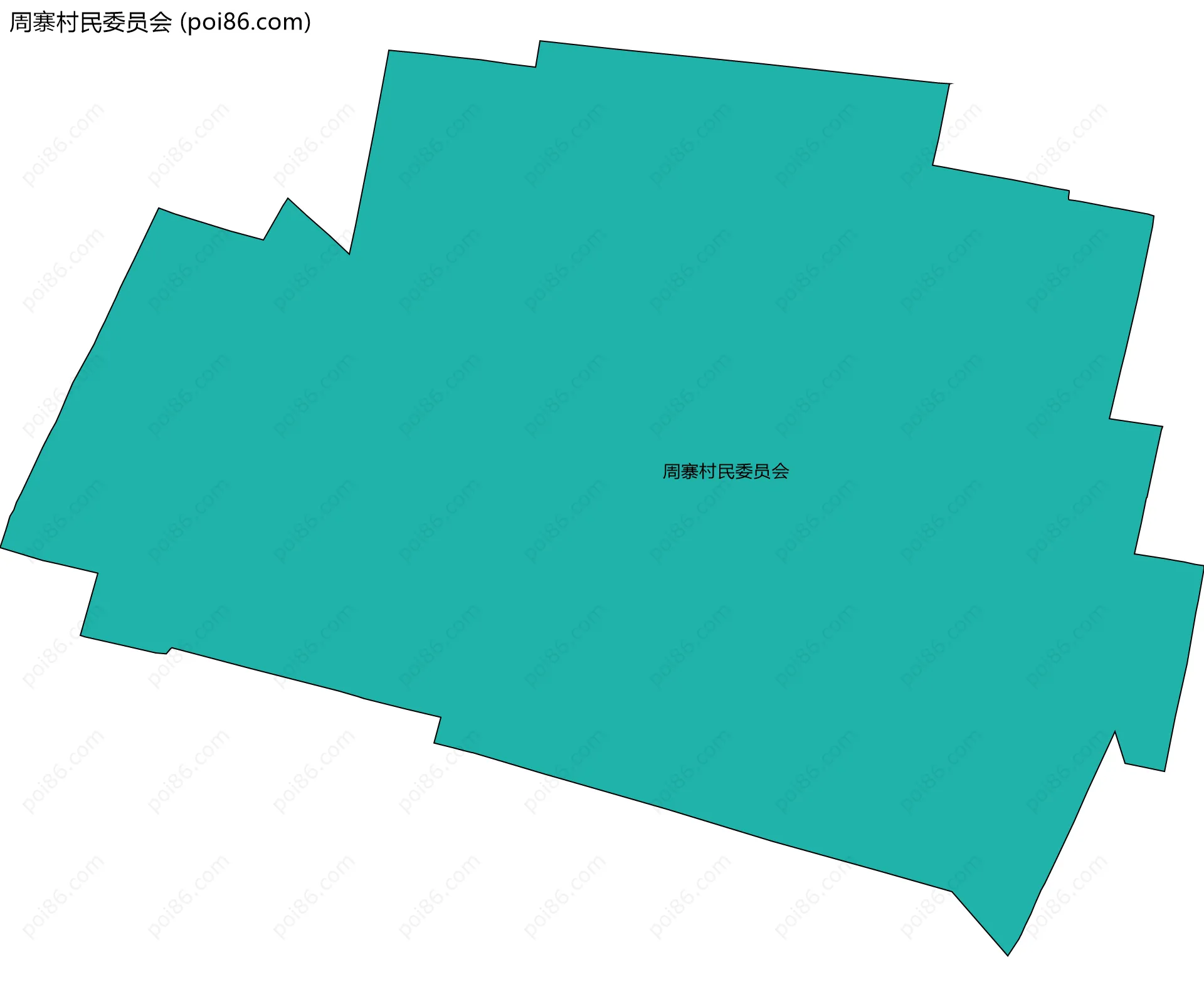 周寨村民委员会边界地图