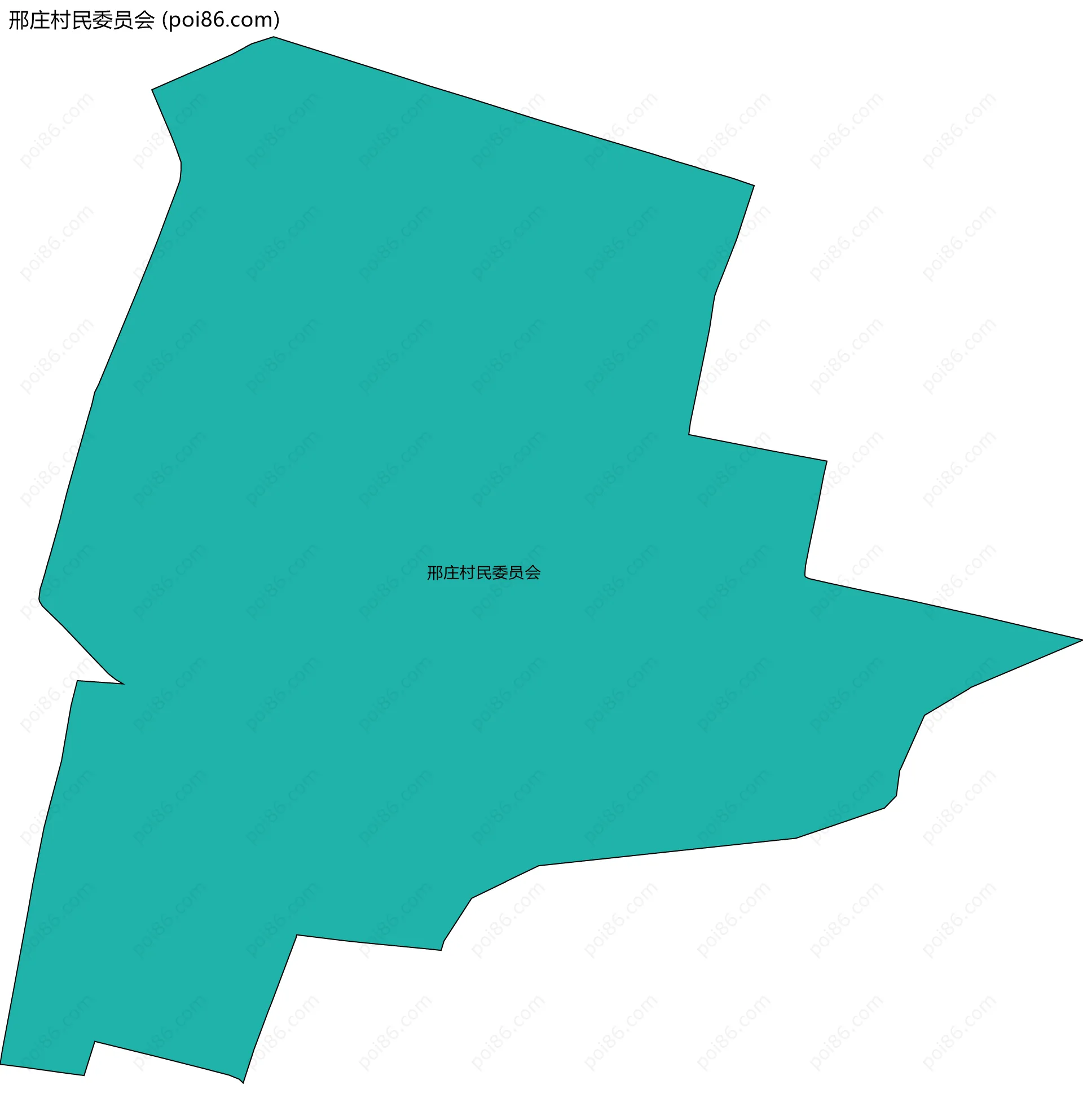 邢庄村民委员会边界地图