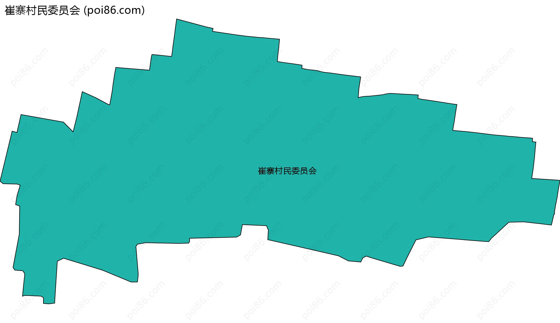 崔寨村民委员会边界地图