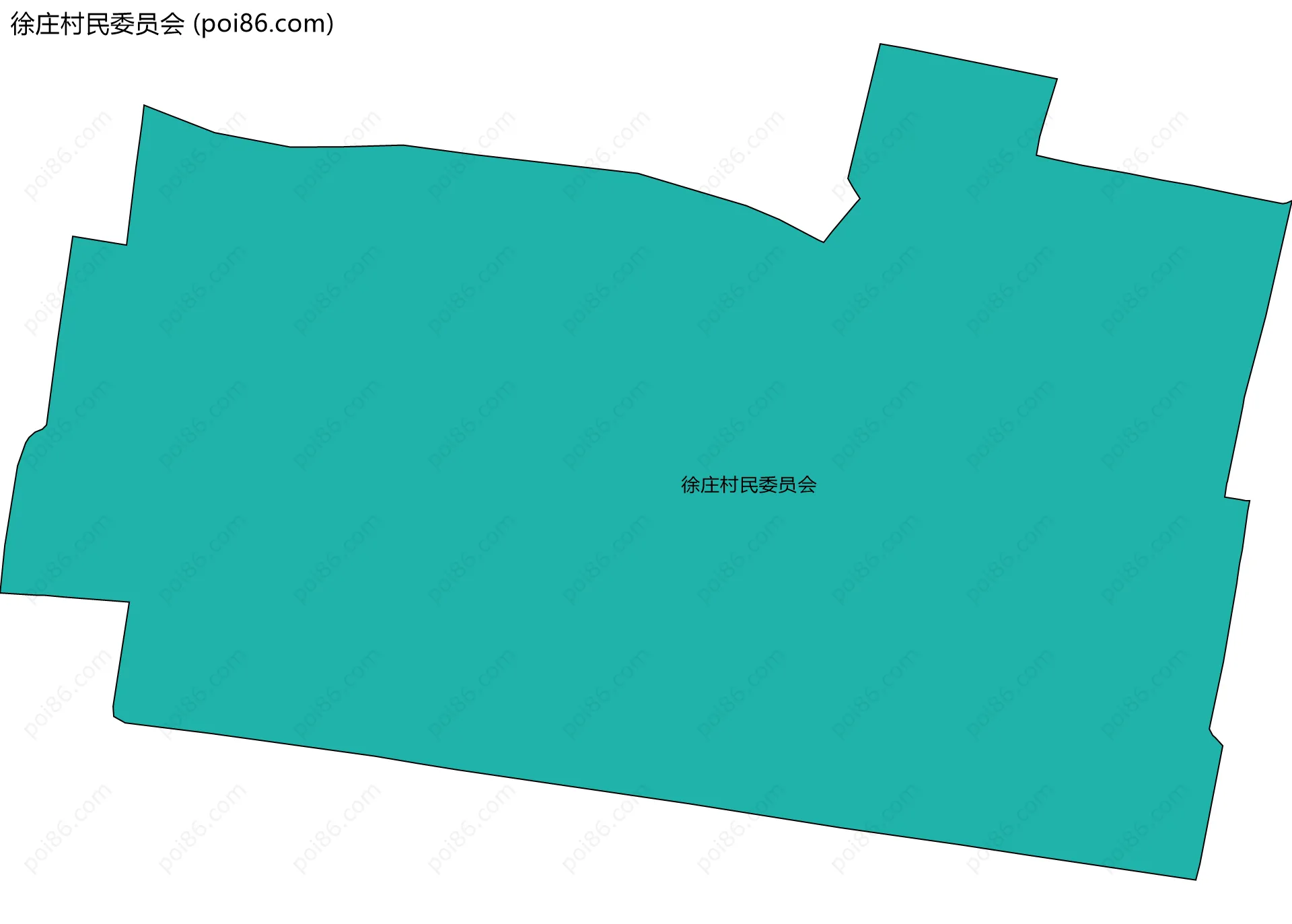 徐庄村民委员会边界地图