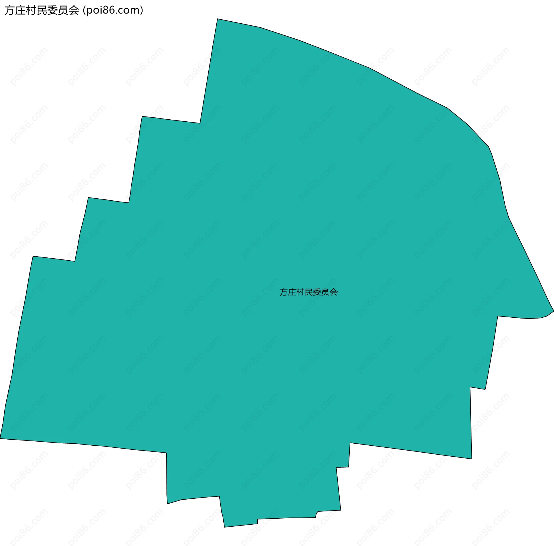 方庄村民委员会边界地图