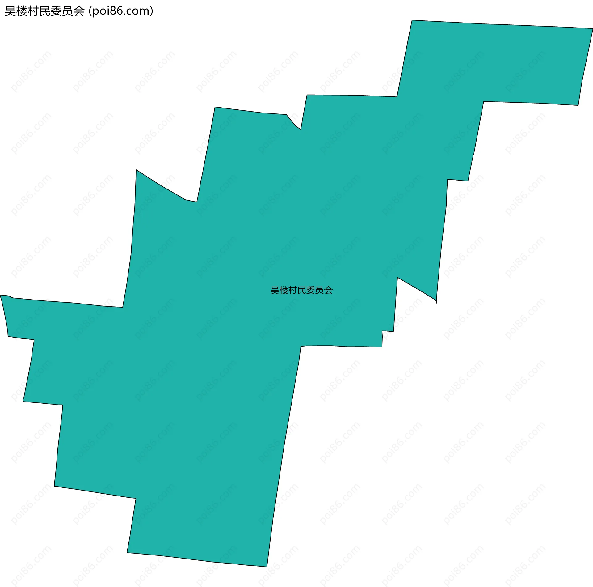 吴楼村民委员会边界地图