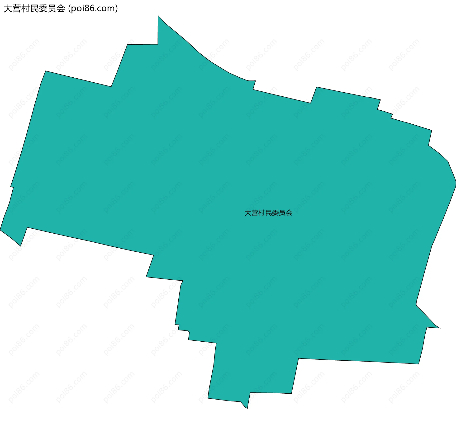 大营村民委员会边界地图