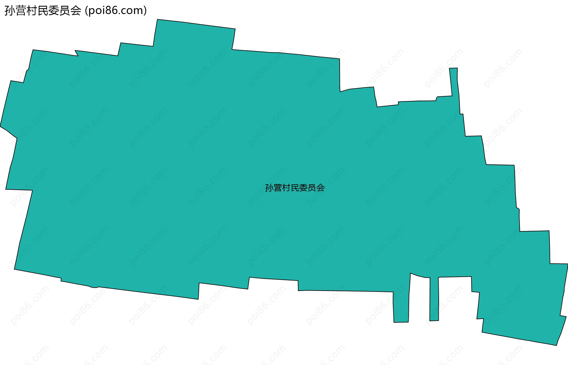 孙营村民委员会边界地图