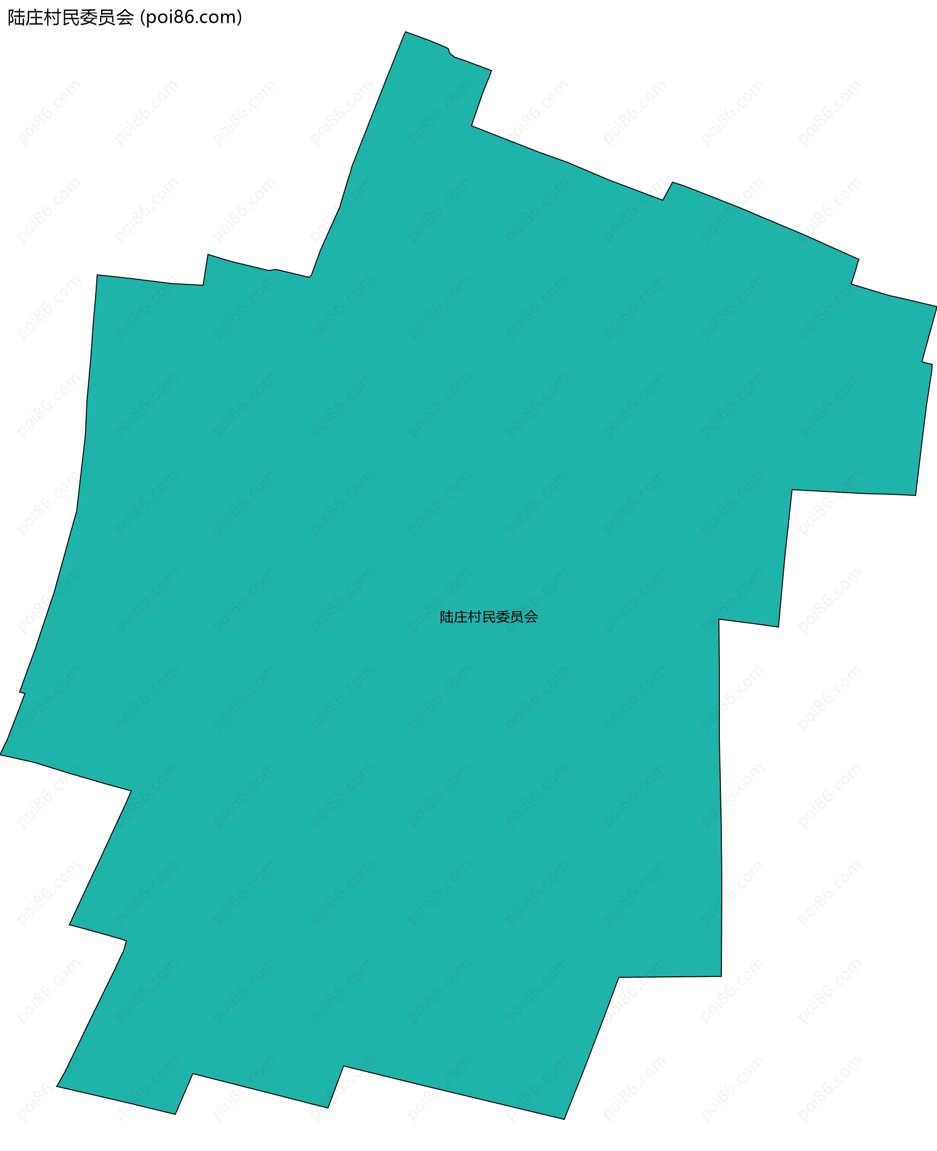 陆庄村民委员会边界地图