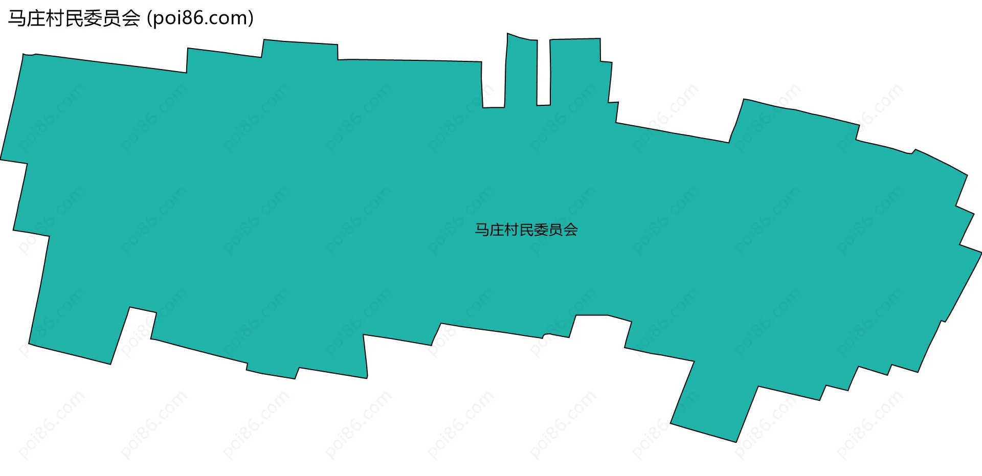 马庄村民委员会边界地图