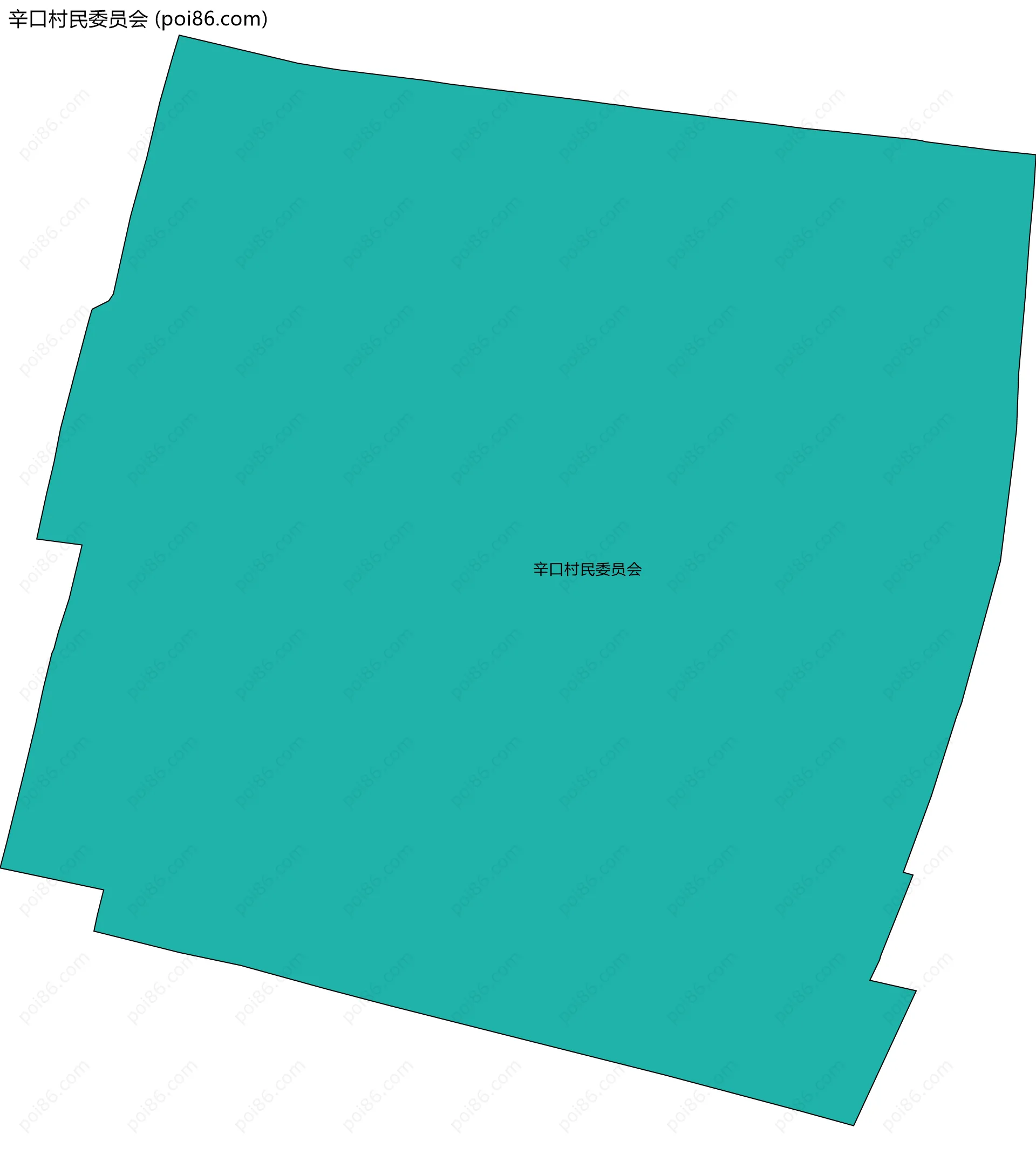 辛口村民委员会边界地图