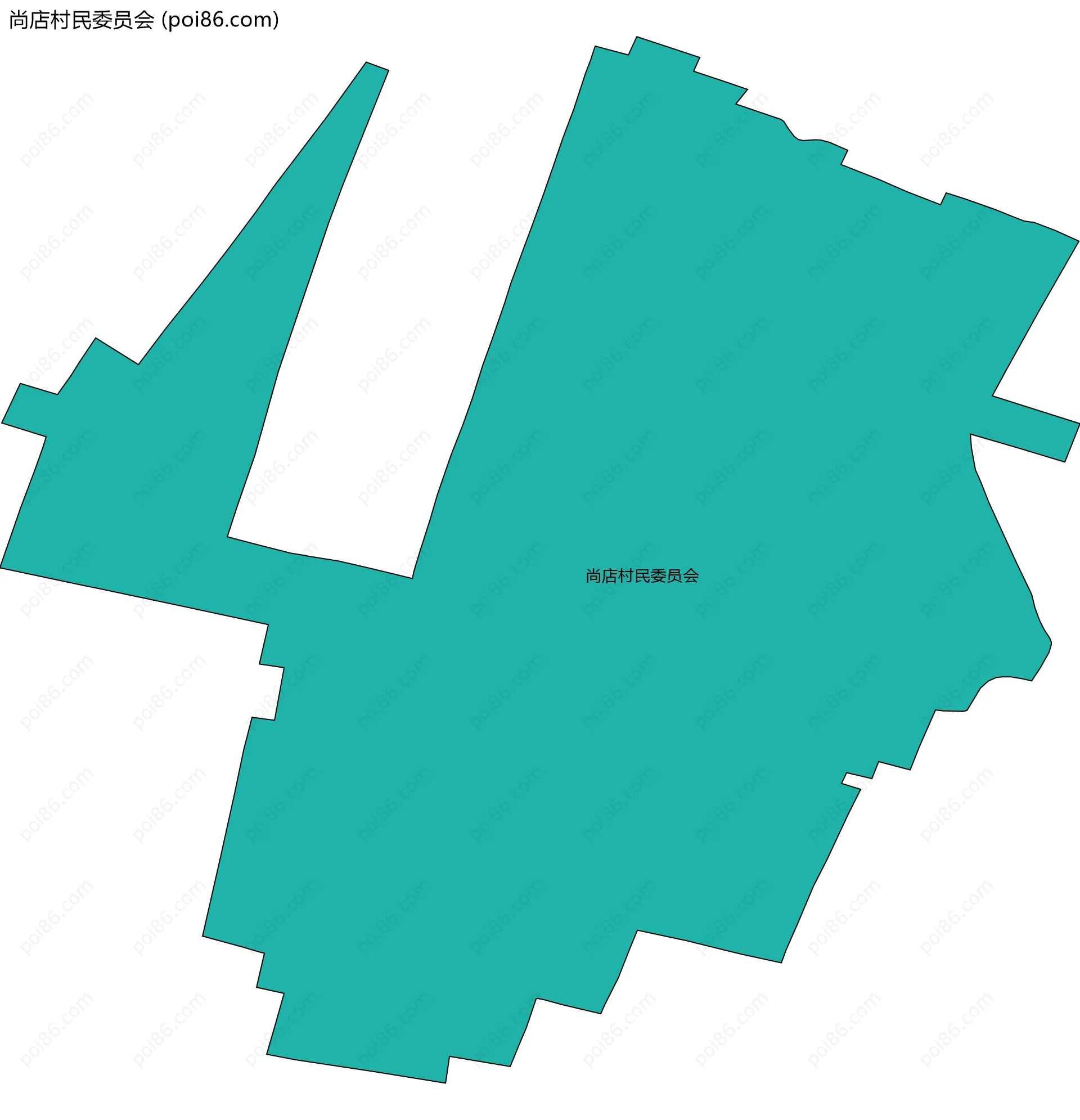 尚店村民委员会边界地图