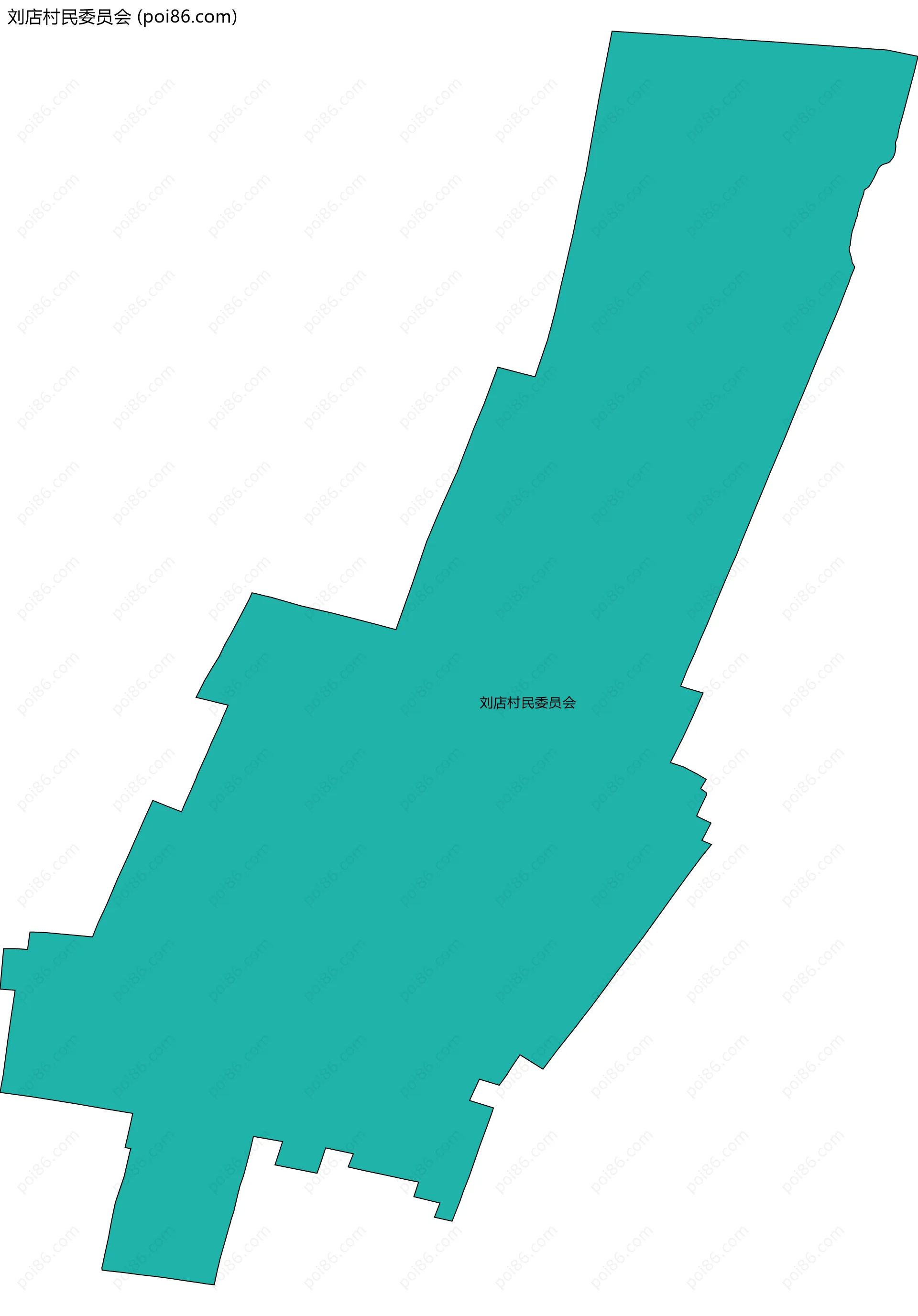 刘店村民委员会边界地图