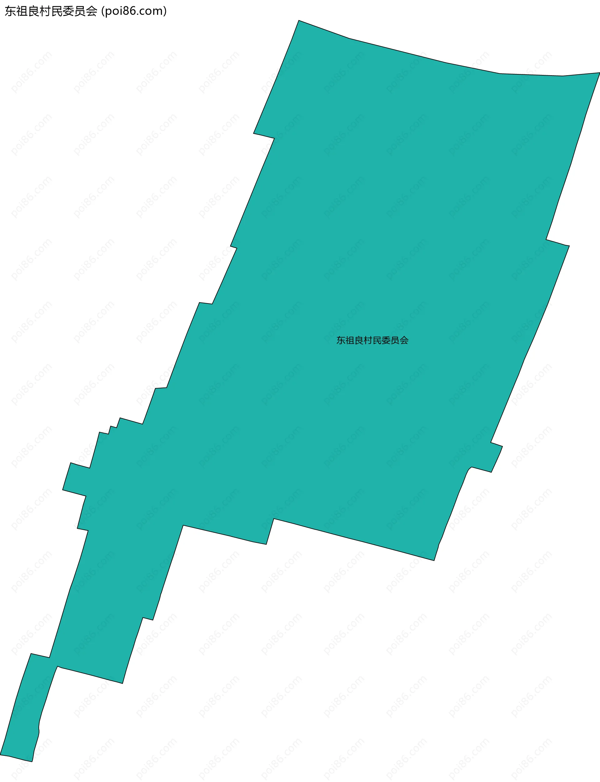 东祖良村民委员会边界地图