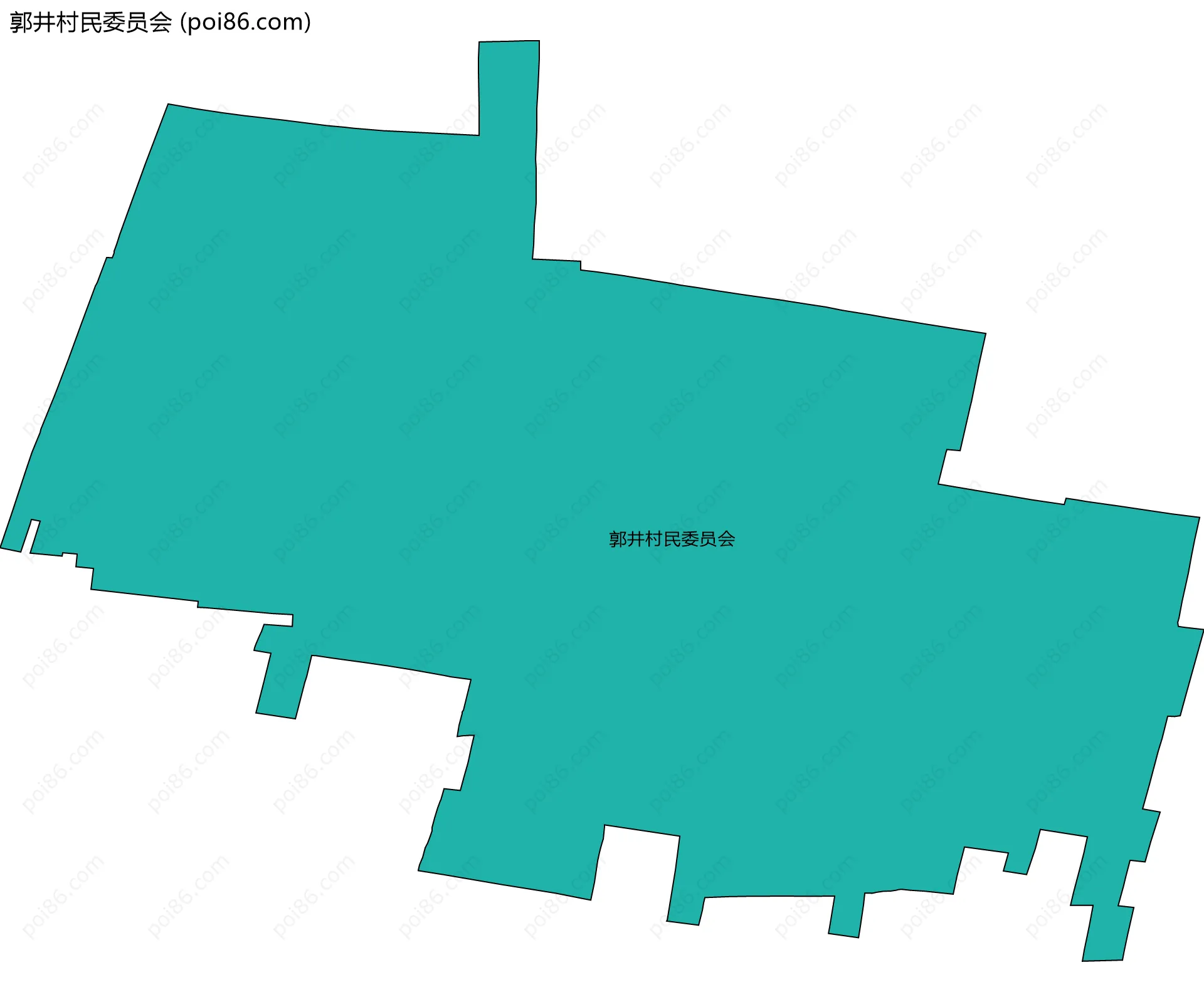 郭井村民委员会边界地图
