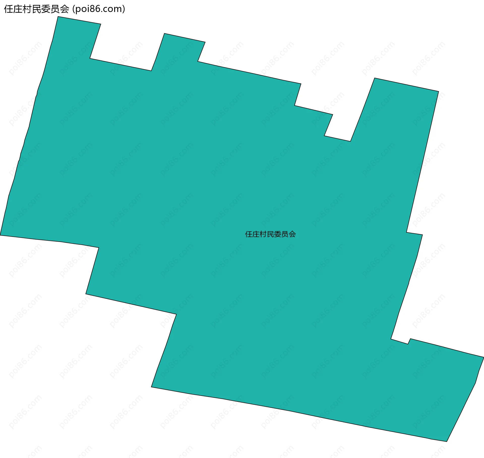 任庄村民委员会边界地图