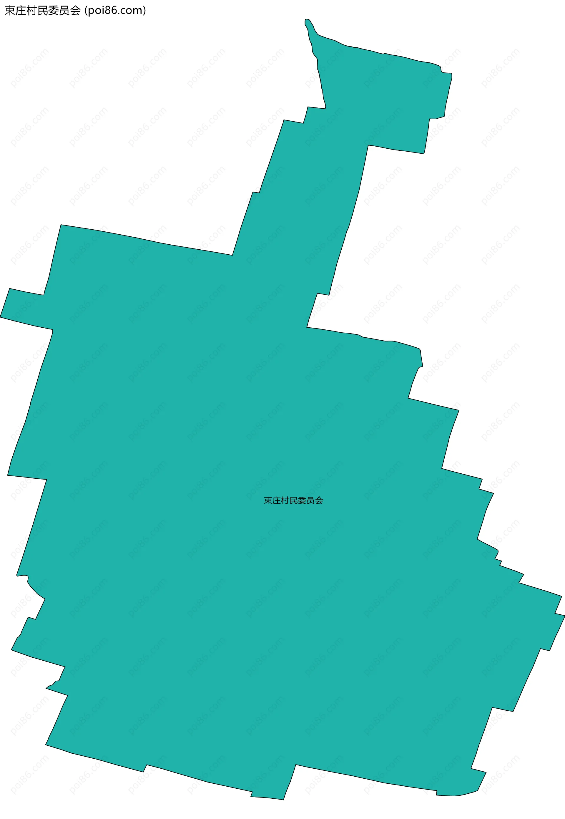 束庄村民委员会边界地图