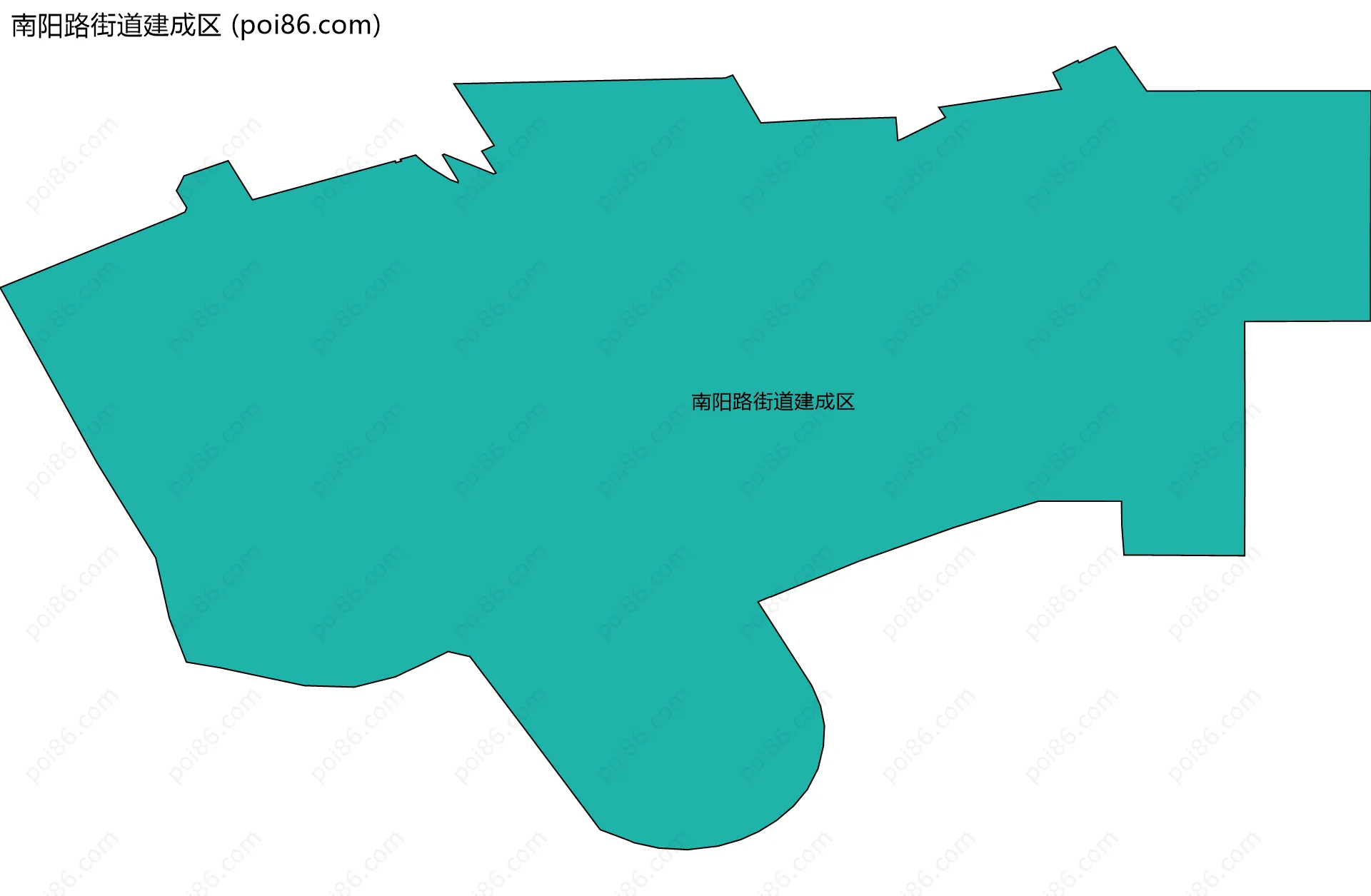 南阳路街道建成区边界地图