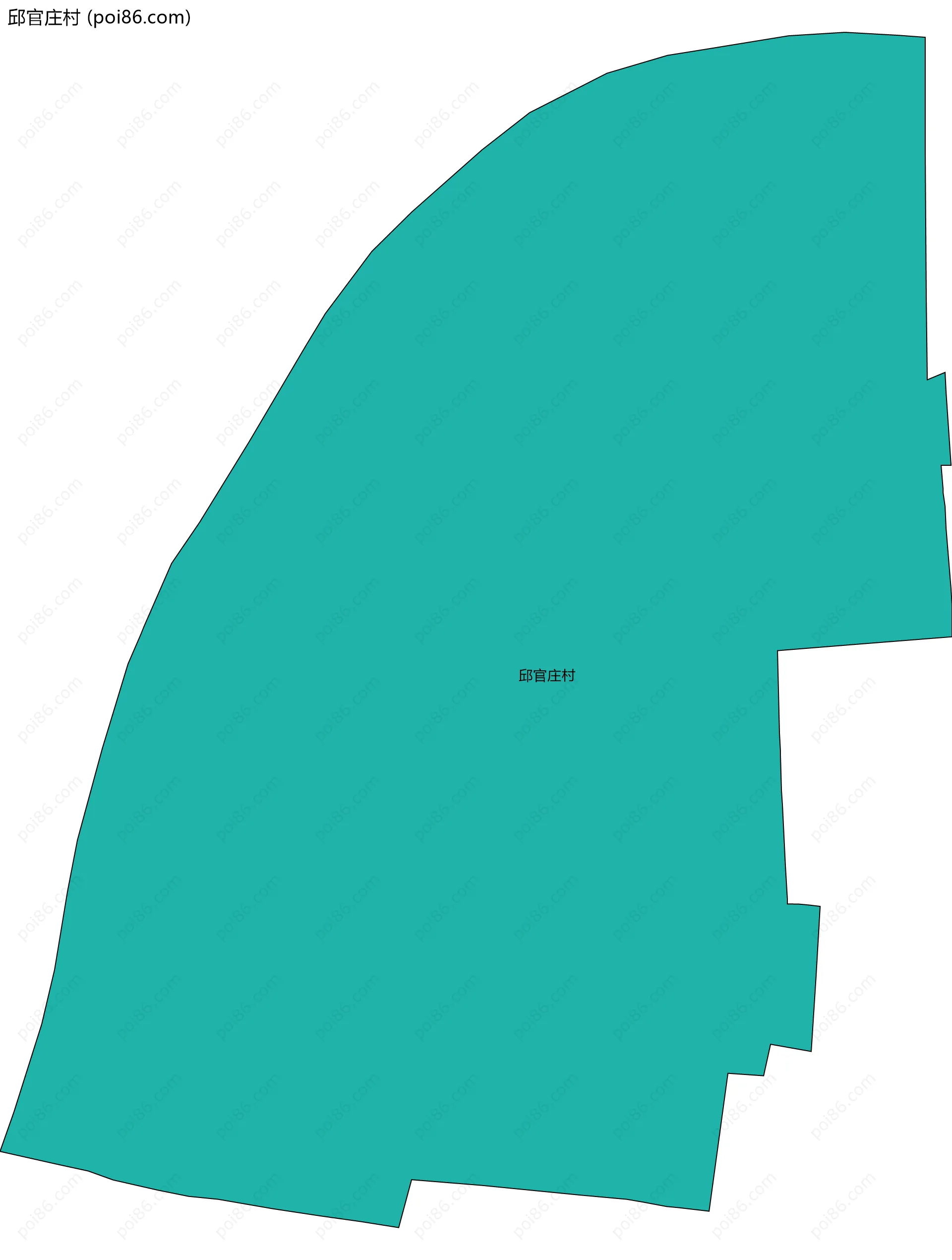 邱官庄村边界地图