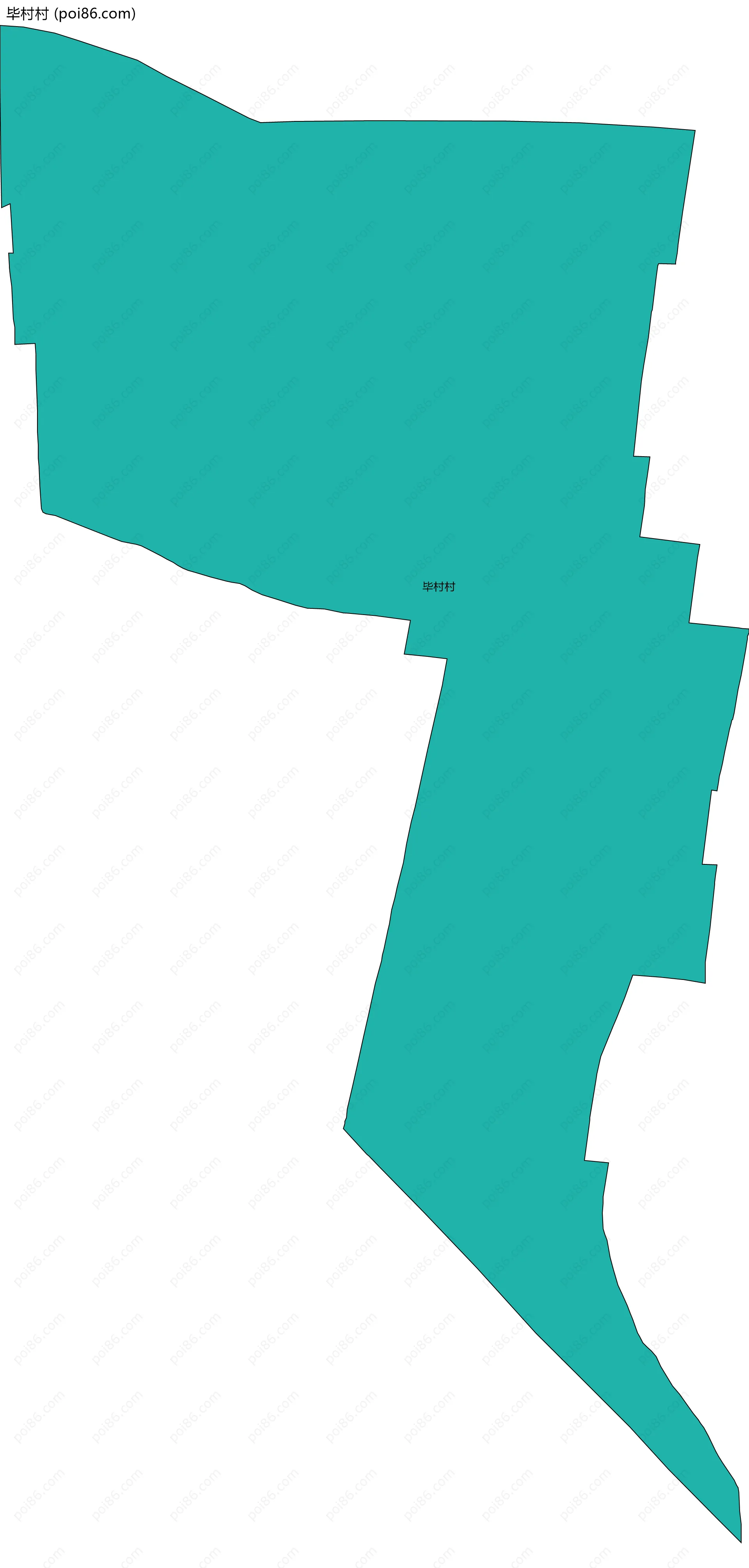 毕村村边界地图