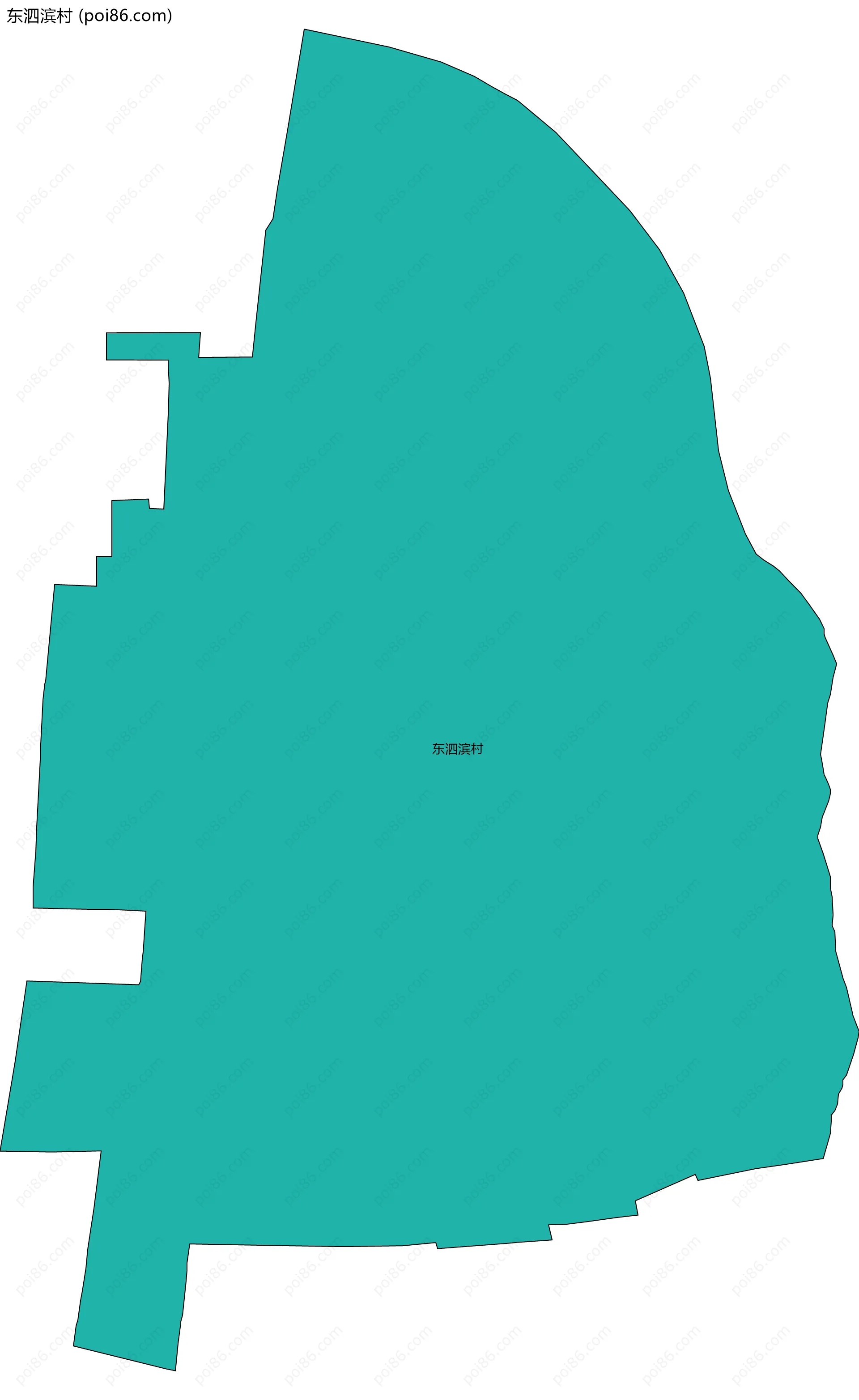 东泗滨村边界地图