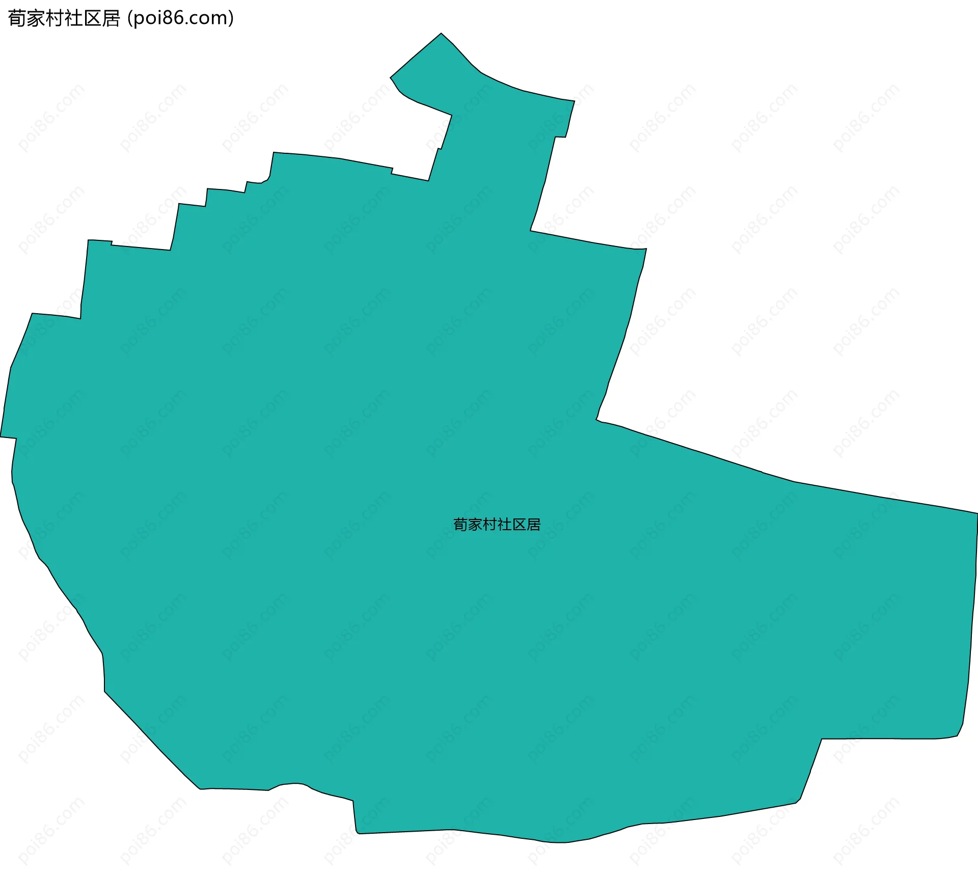 荀家村社区居边界地图