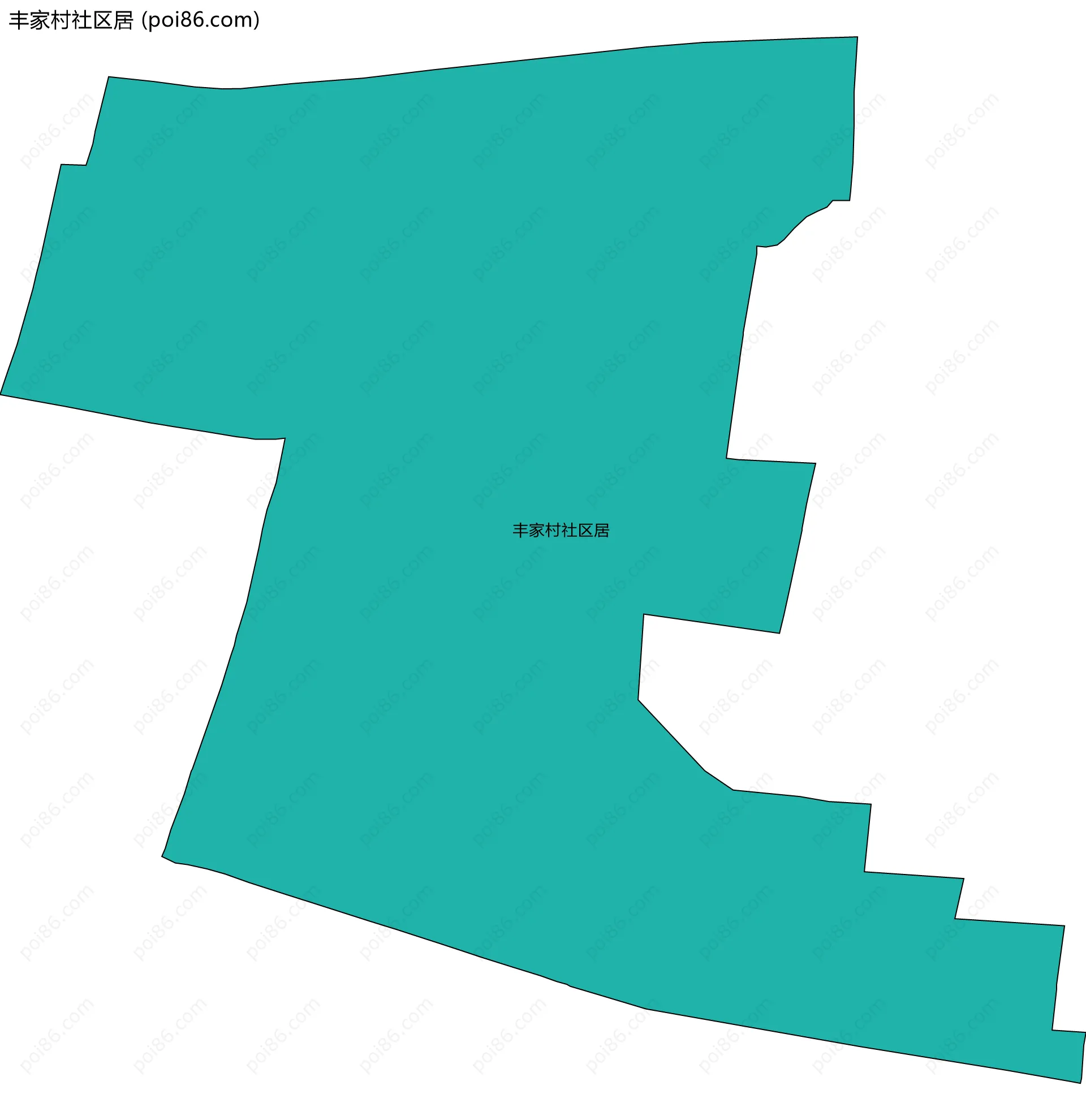 丰家村社区居边界地图