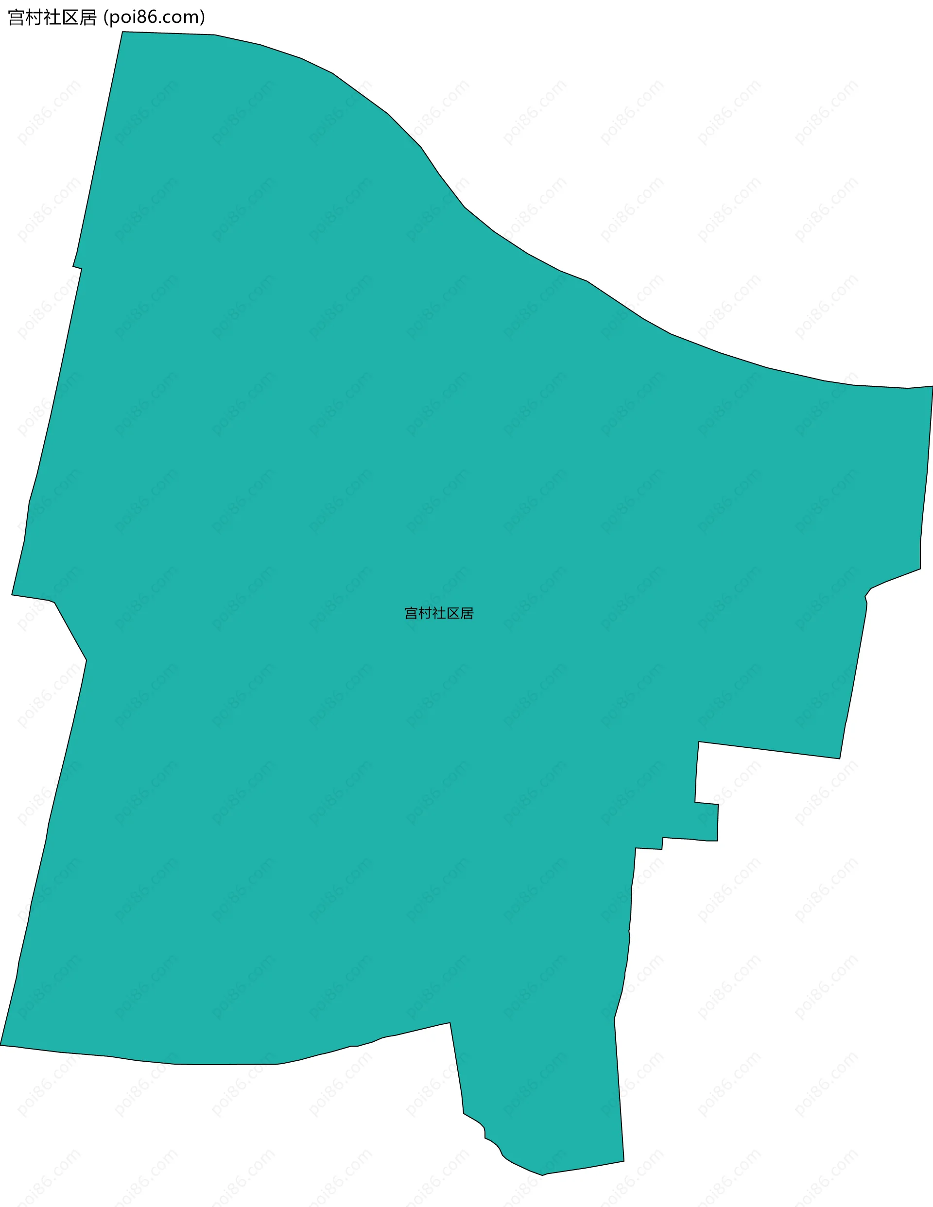 宫村社区居边界地图