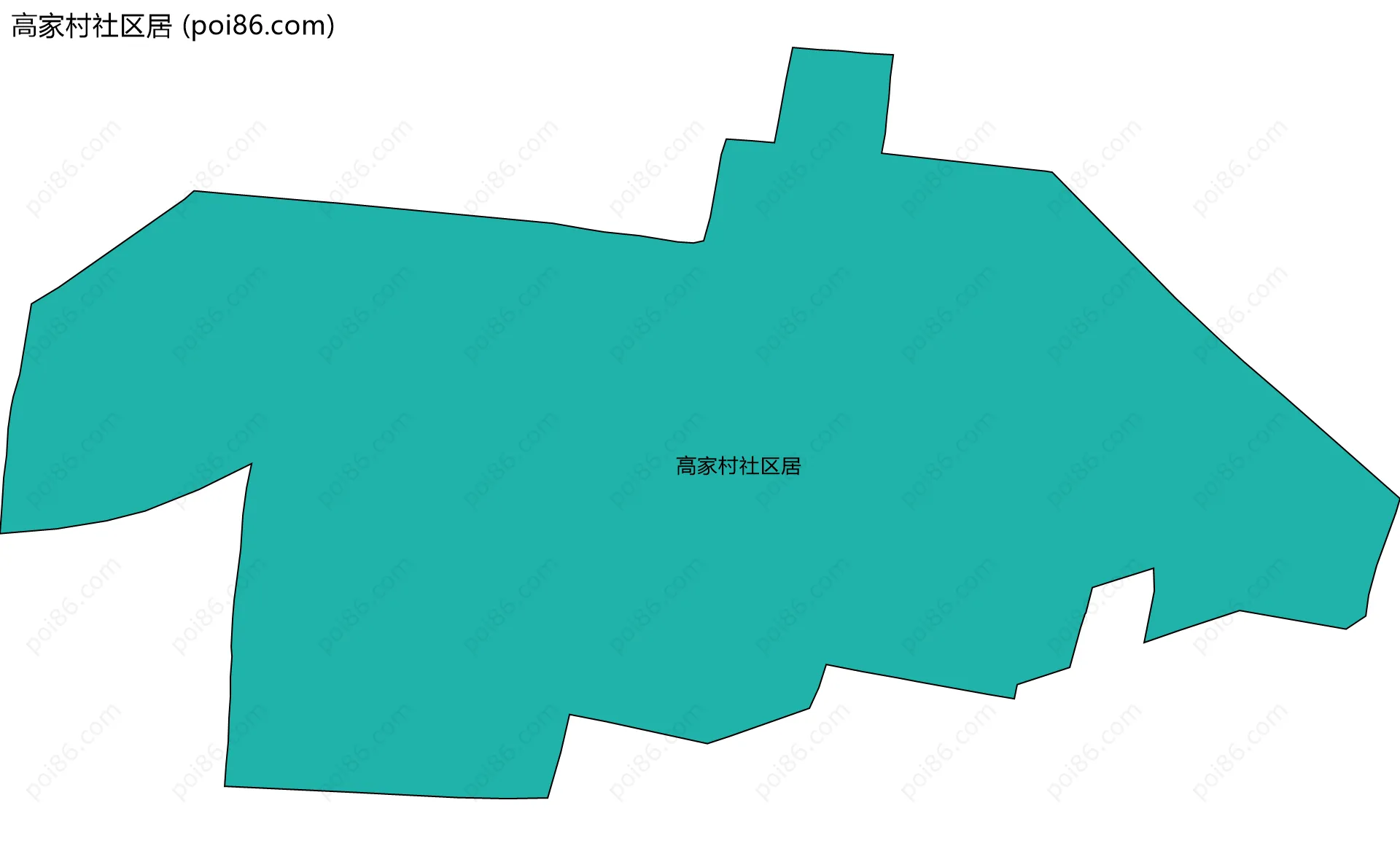 高家村社区居边界地图