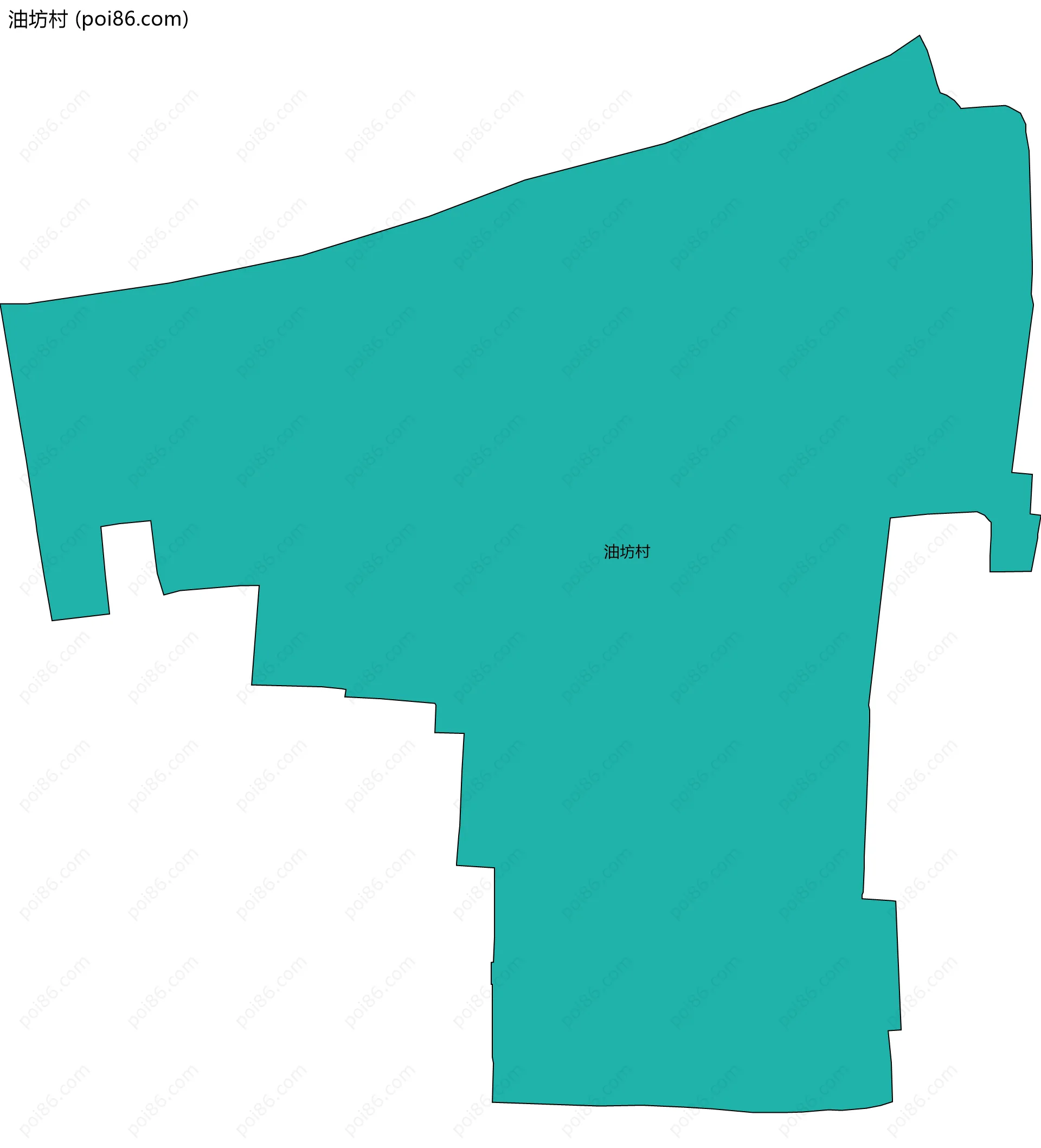 油坊村边界地图