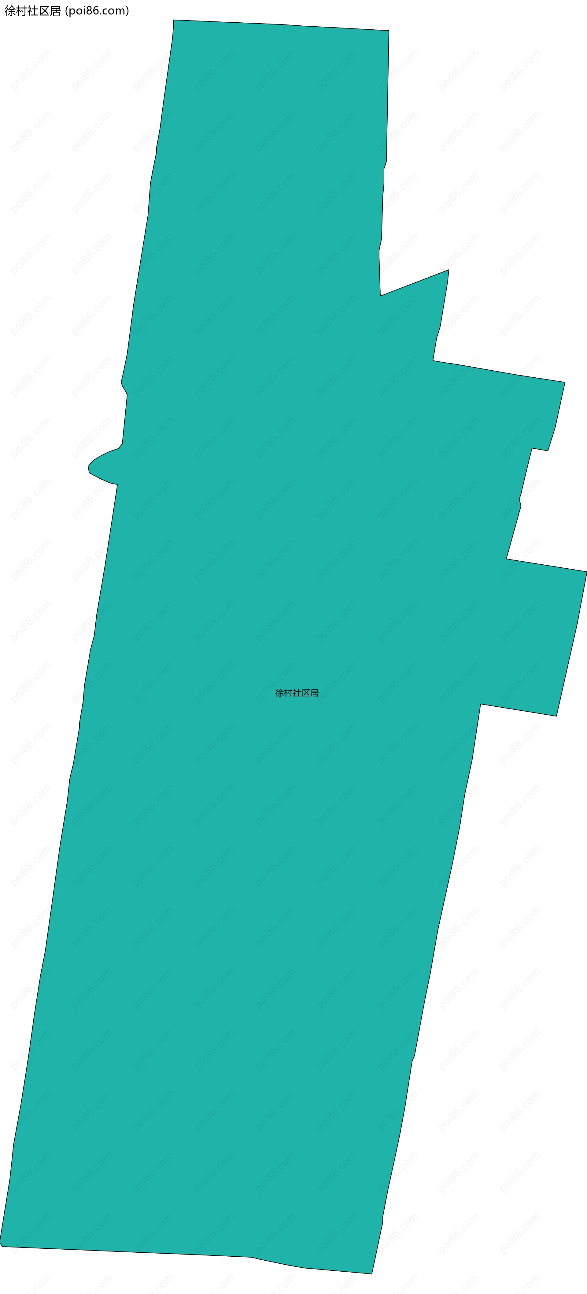 徐村社区居边界地图