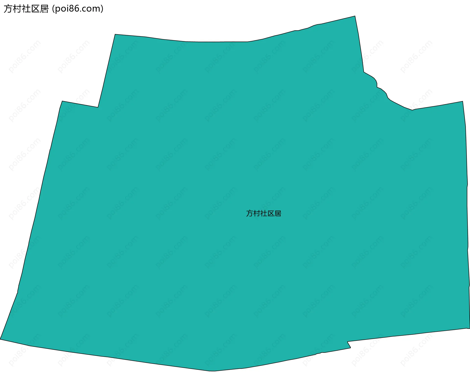 方村社区居边界地图