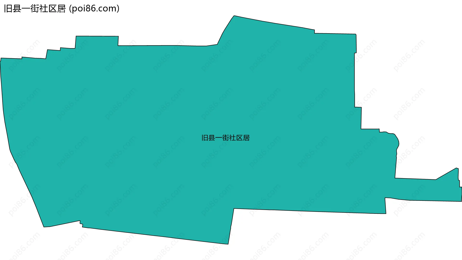 旧县一街社区居边界地图