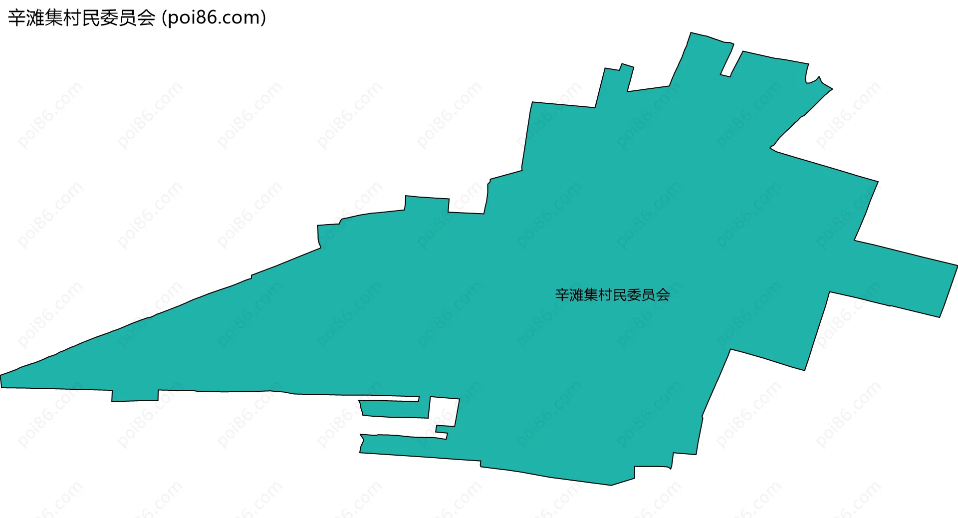辛滩集村民委员会边界地图