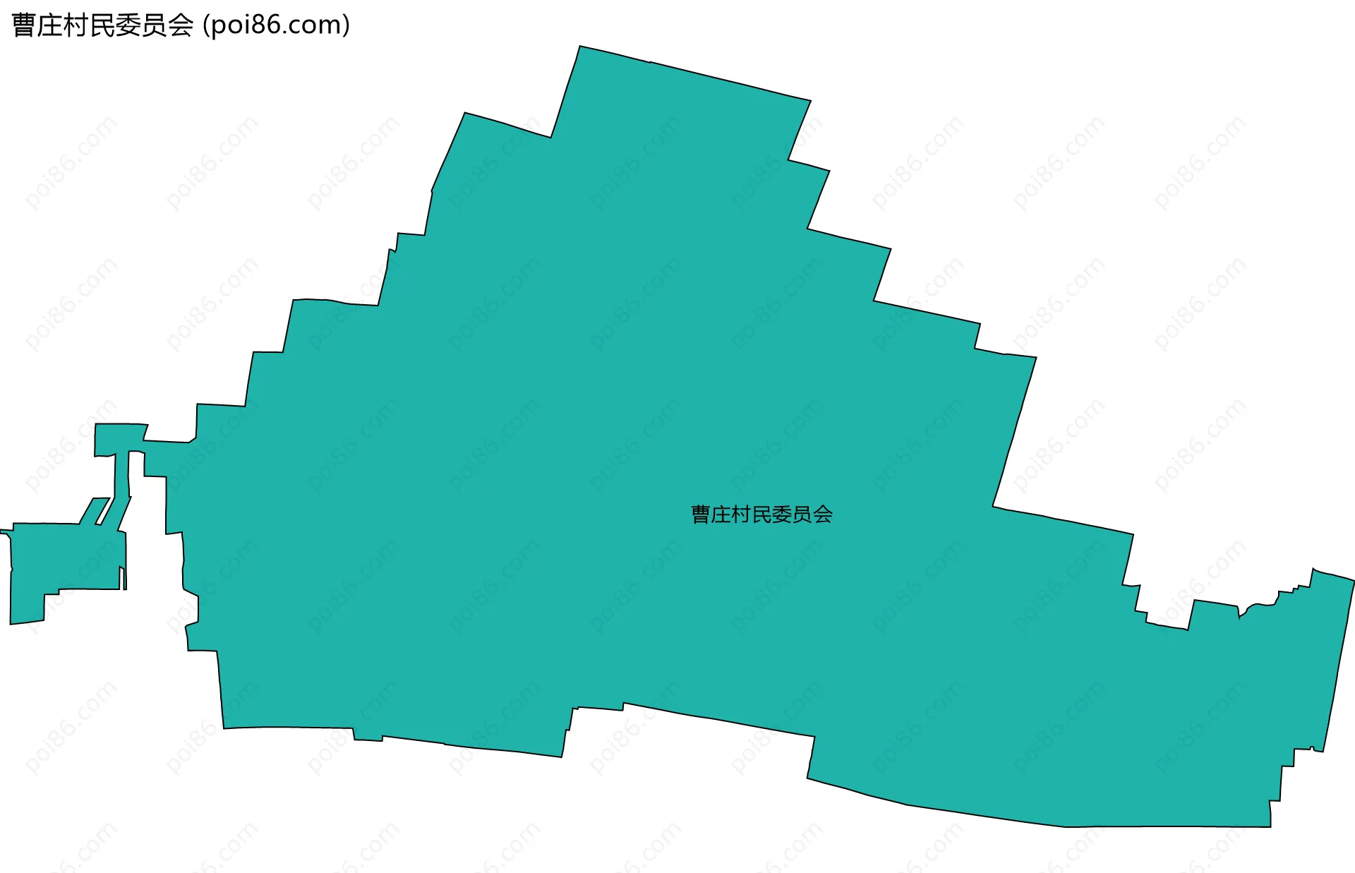 曹庄村民委员会边界地图